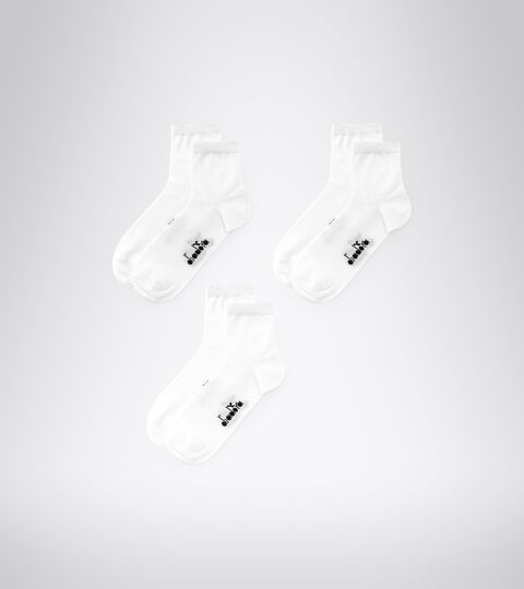 Quarter socks pack - Three pair - Unisex U.QUARTER SOCKS 3-PACK OPTICAL WHITE - Diadora