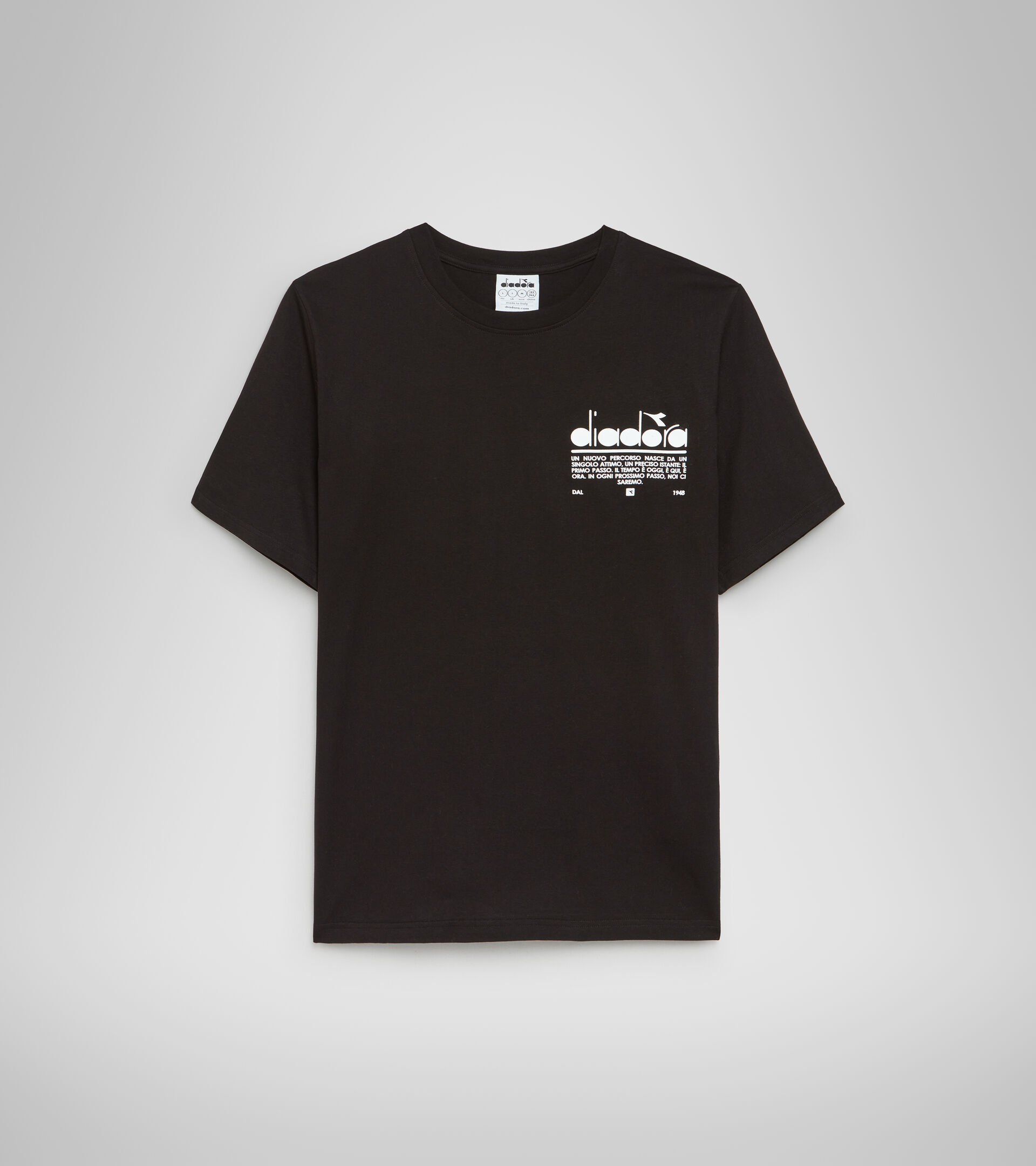 Cotton T-shirt - Unisex T-SHIRT SS MANIFESTO BLACK - Diadora