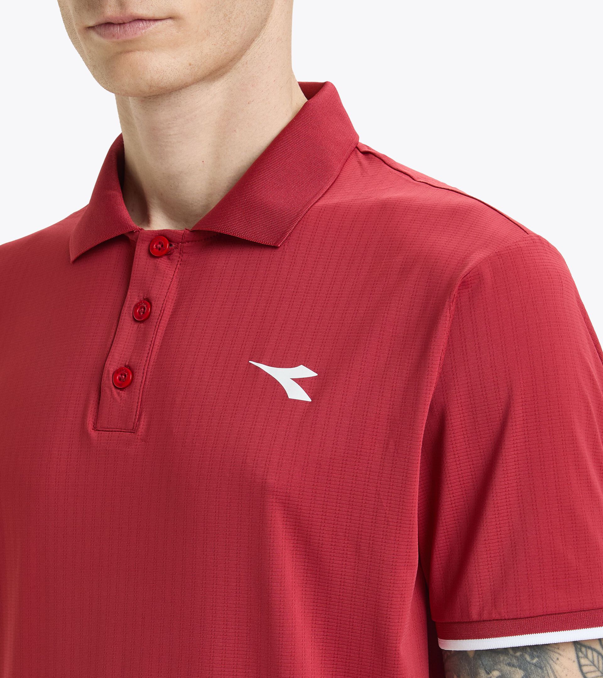 Polo de tennis - Homme
 SS POLO ICON ROUGE CHILI POIVRE - Diadora