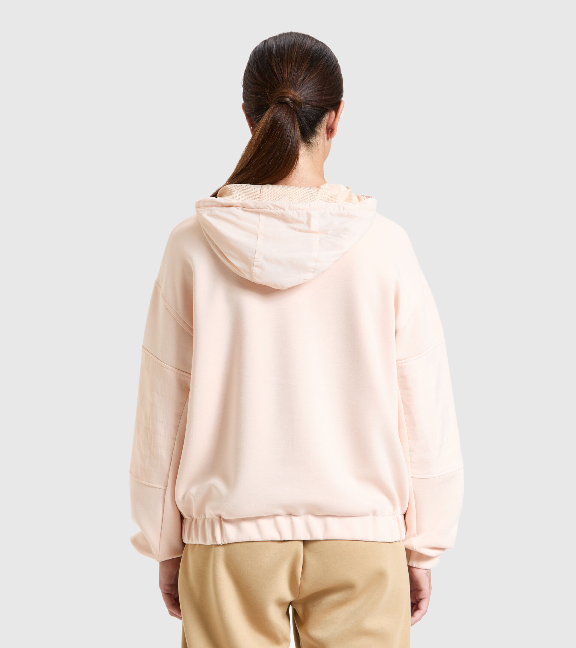 Sports jacket - Women L. TRACK JACKET URBANITY PASTEL ROSE TAN - Diadora