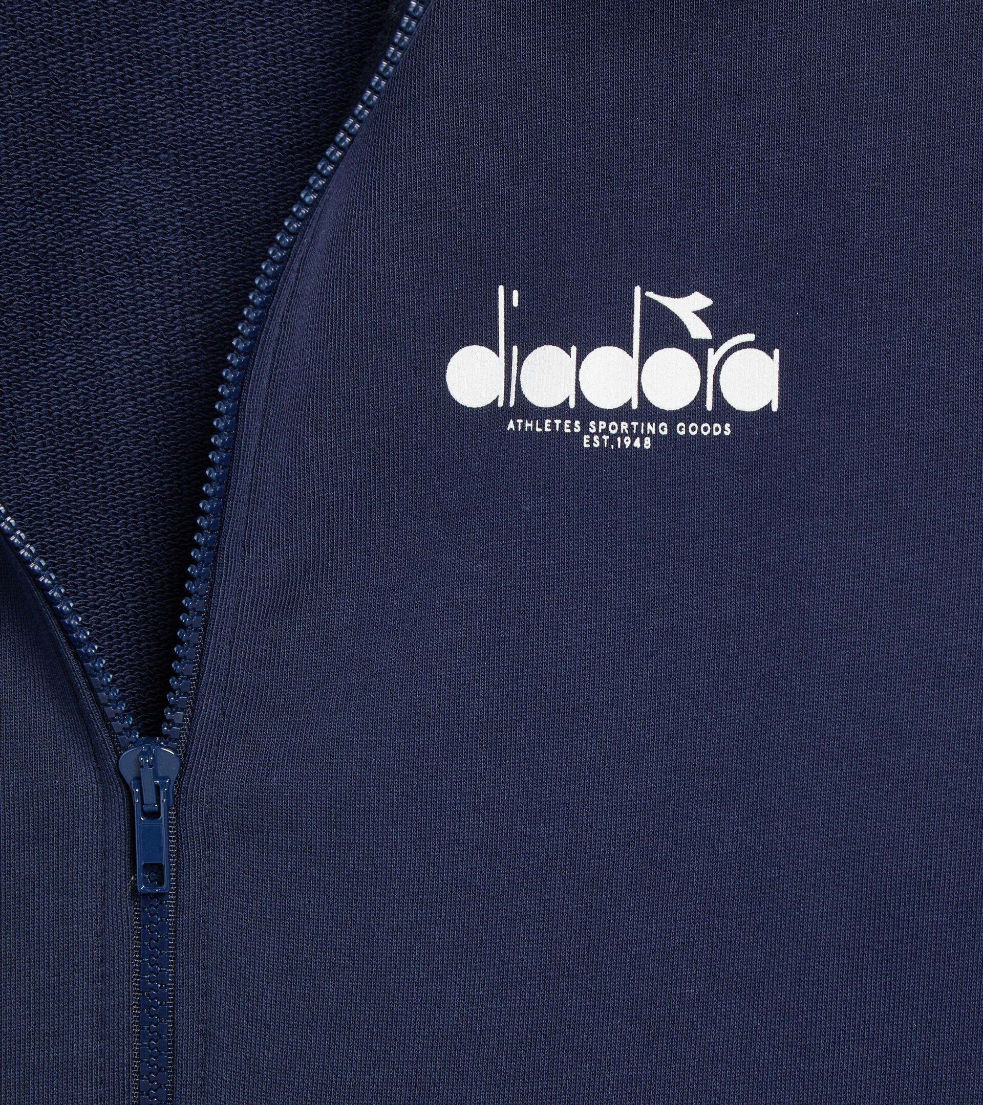 Zipped hoodie - All-Gender HOODIE FZ LOGO CLASSIC NAVY - Diadora