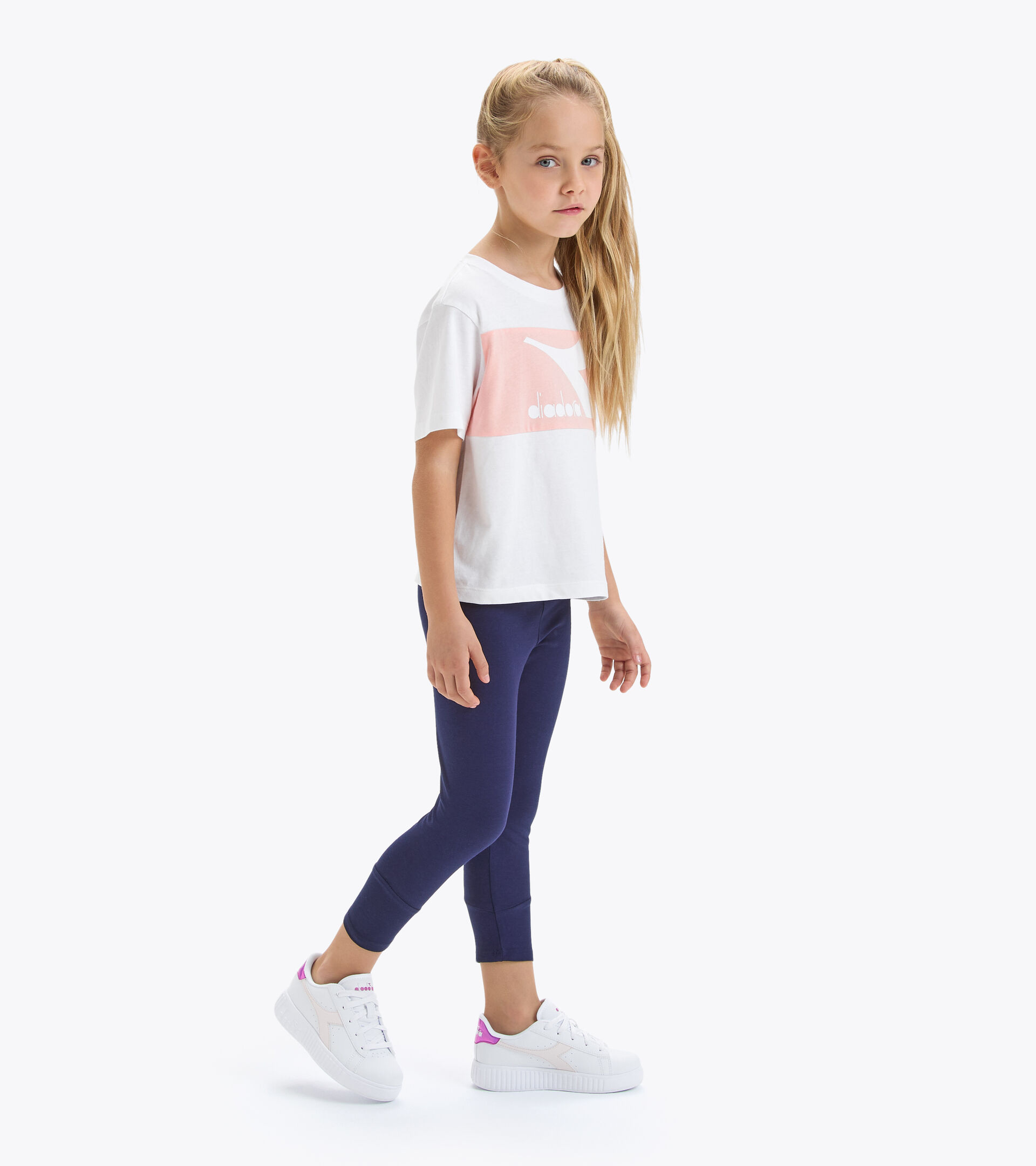 T-shirt - Fille JG.T-SHIRT SS BOUNCE BLANC VIF - Diadora