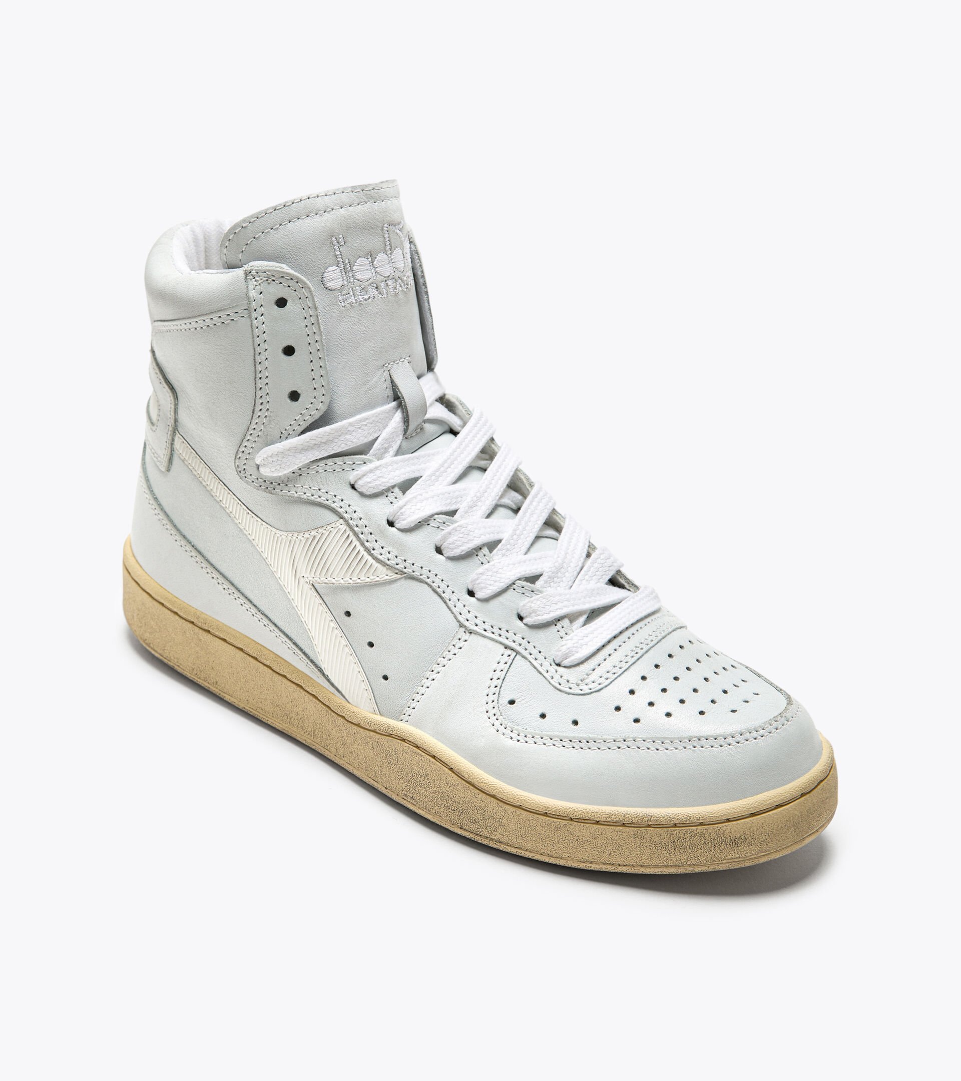 Heritage shoes - Unisex MI BASKET USED WHITE /WHITE - Diadora