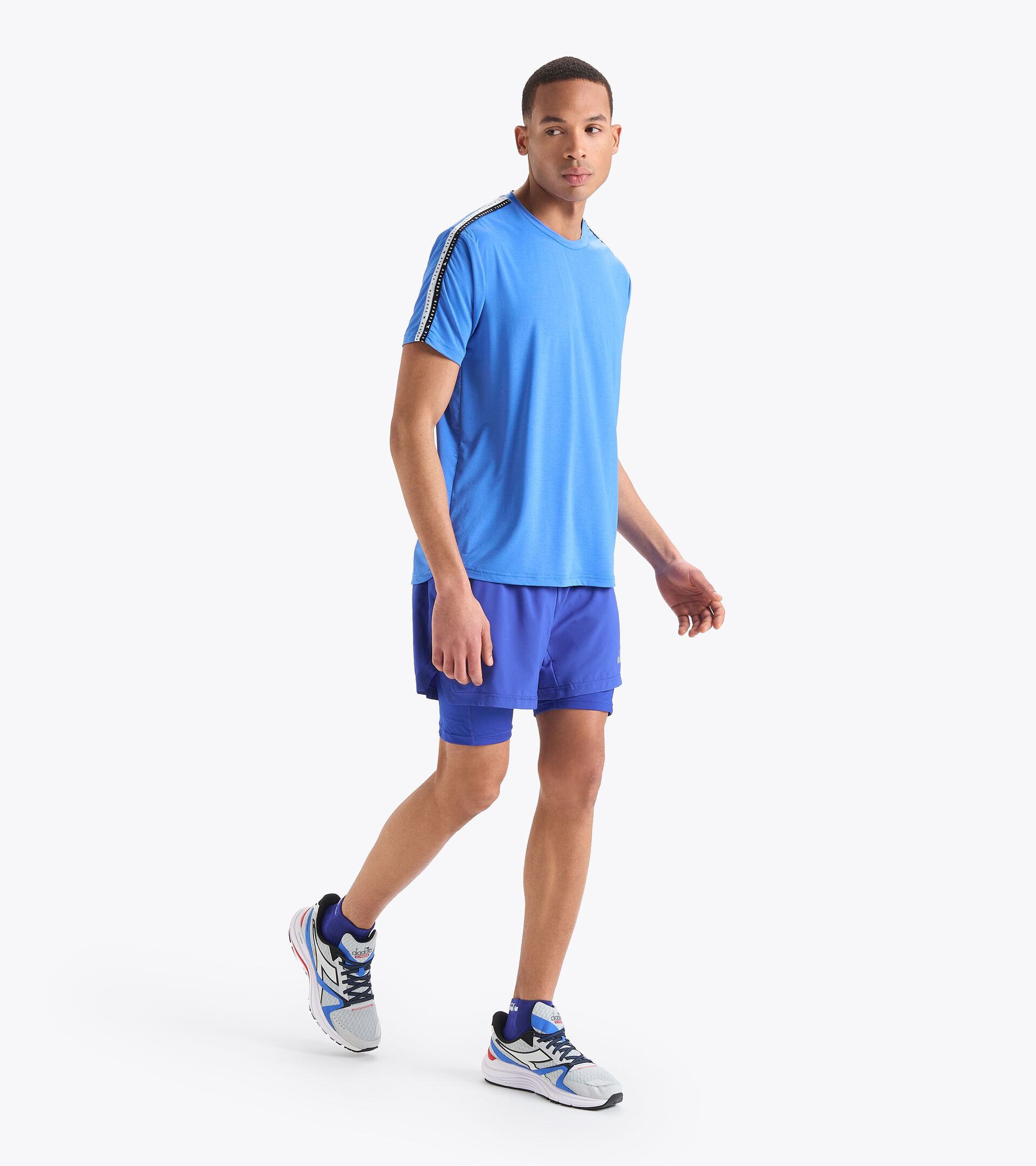 Running shorts - Men  DOUBLE LAYER BERMUDA BE ONE IMPERIAL BLUE - Diadora