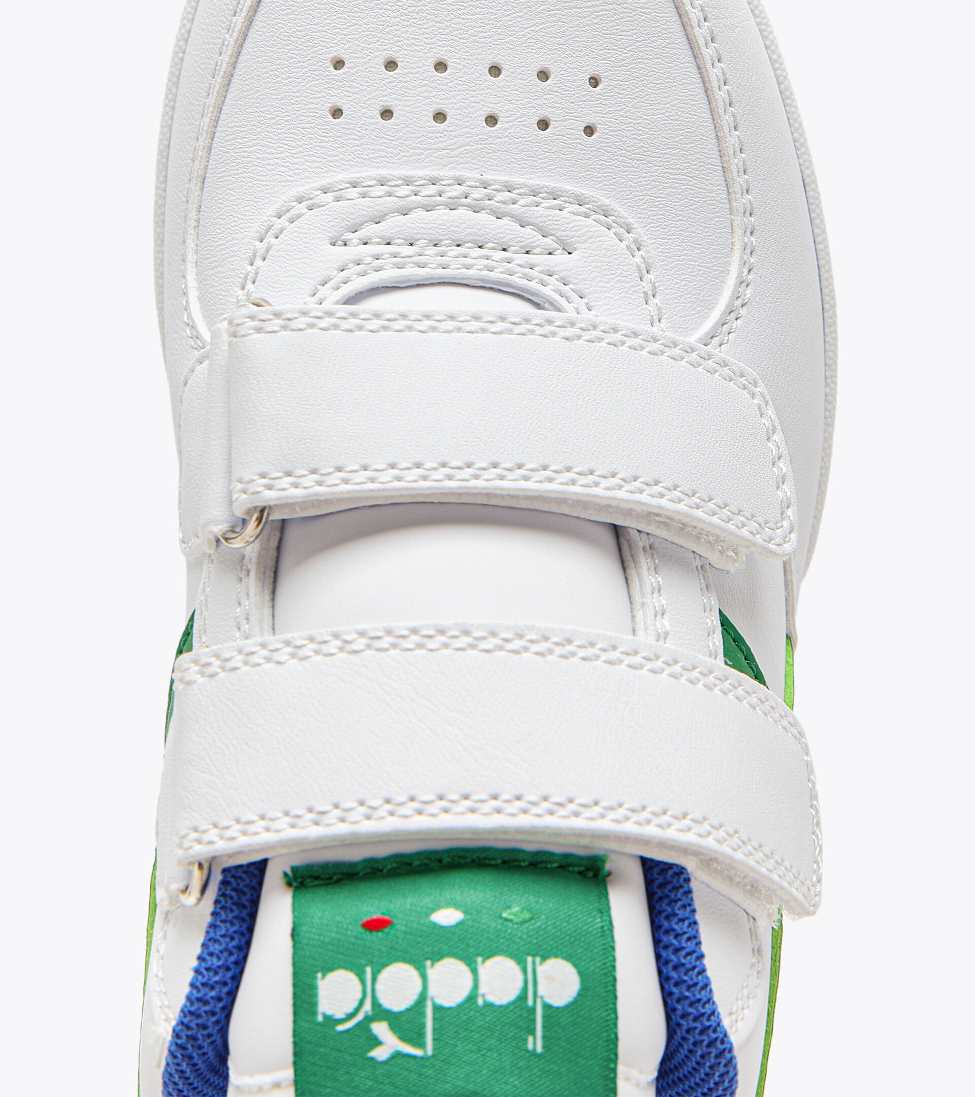 Sports shoes - Kids 4-8 years RAPTOR LOW PS WHITE/JOLLY GREEN - Diadora