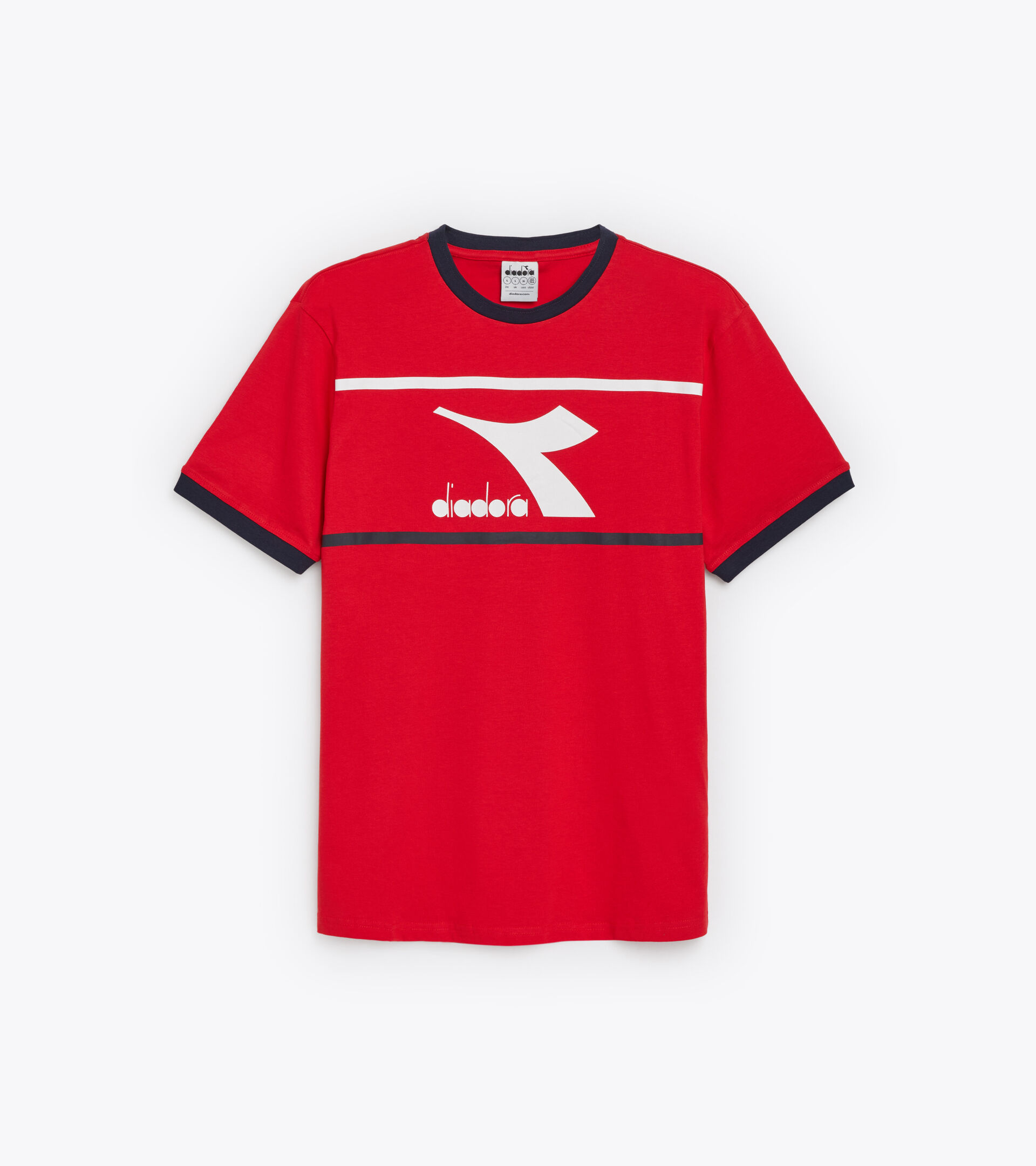 Cotton t-shirt - Men T-SHIRT SS SLAM CARMINE RED - Diadora