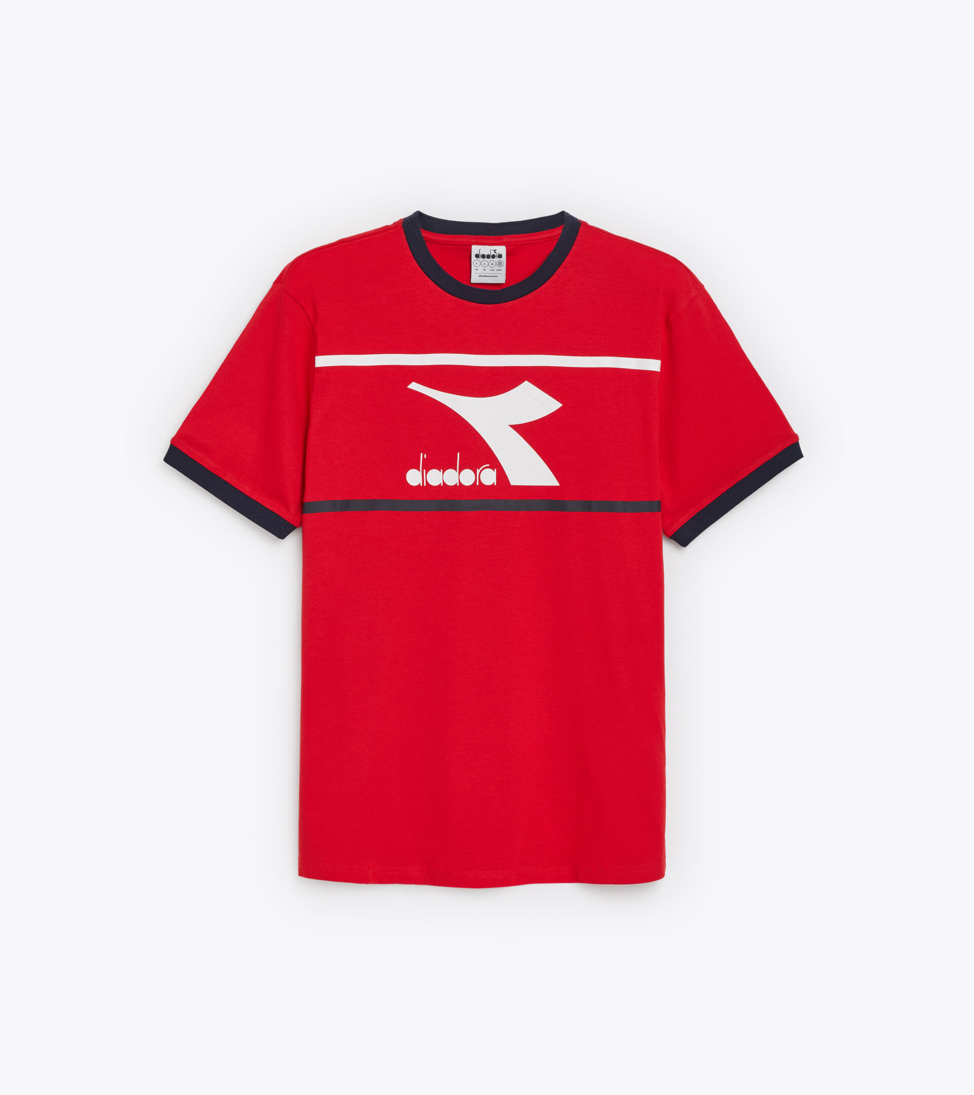 T-shirt en coton - Homme T-SHIRT SS SLAM HAUT RISQUE ROUGE - Diadora