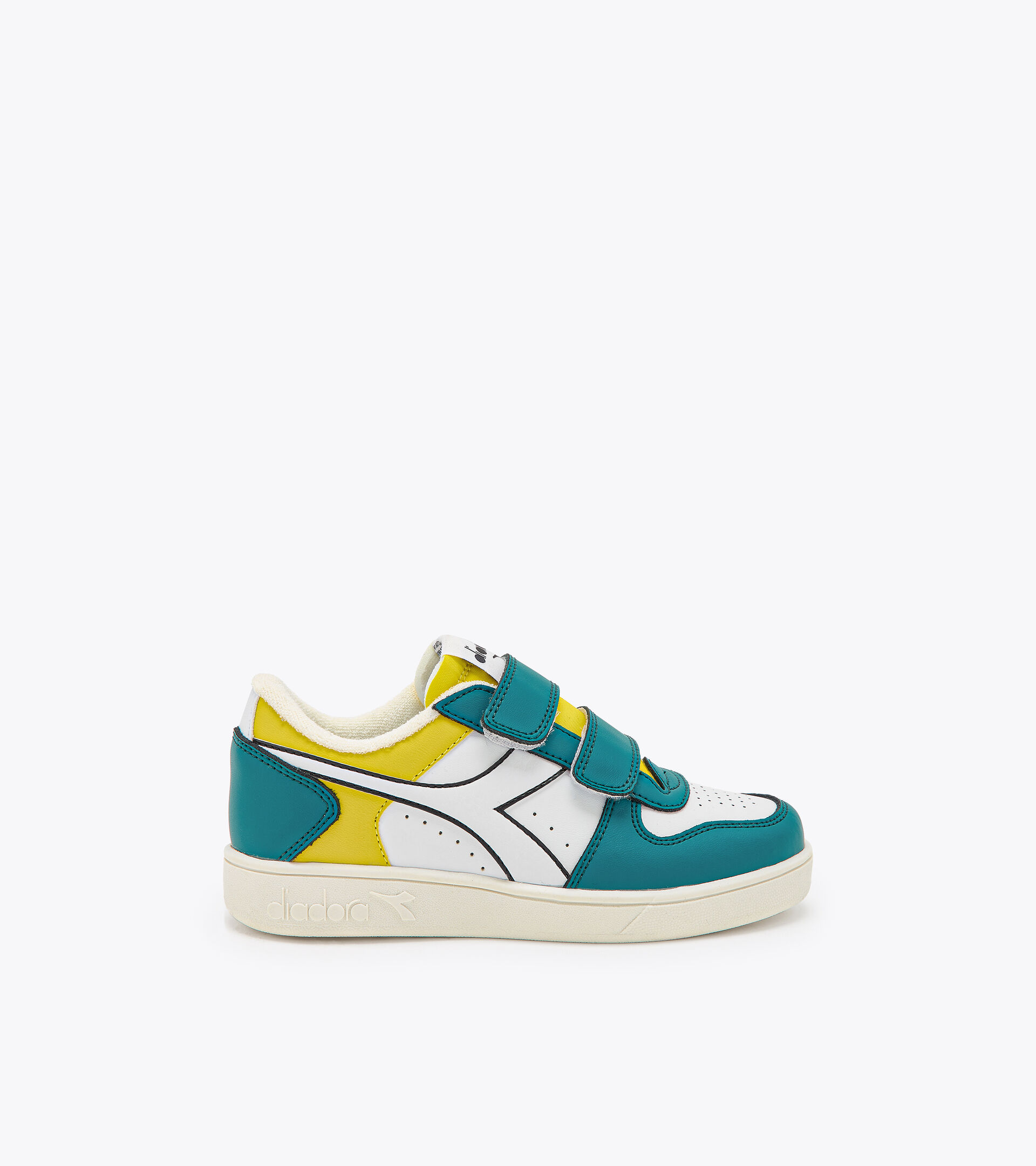 Scarpa sportiva - Bambini/e 4-8 anni MAGIC BASKET LOW PS VERDE SMERALDO/GIALLO FRUTTO D - Diadora