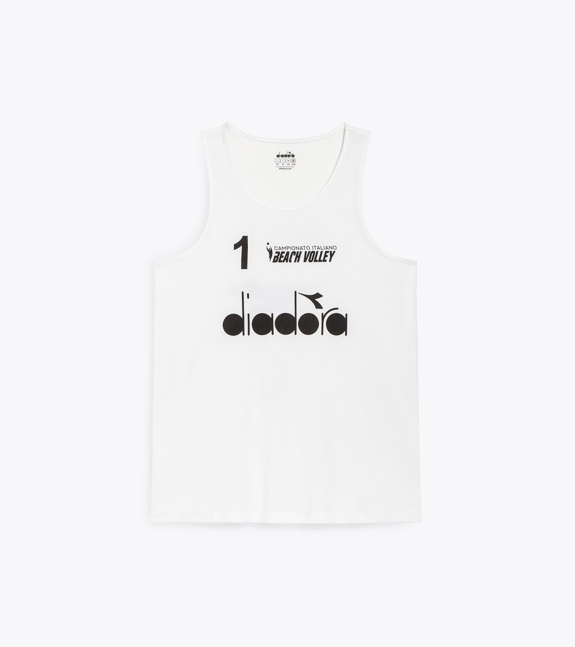 Championship tank Men - Italian Beach Volley Championship CANOTTE GARA UOMO #1 CAMP. ITALIANO 24 OPTICAL WHITE - Diadora