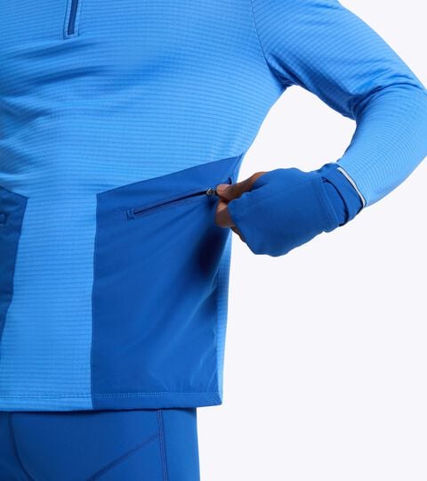 Polaire thermor&eacute;gulatrice avec fils FIBRAZERO - Running Winter Protection - Homme WARM UP WINTER FIBRAZERO PALAIS BLEU - Diadora