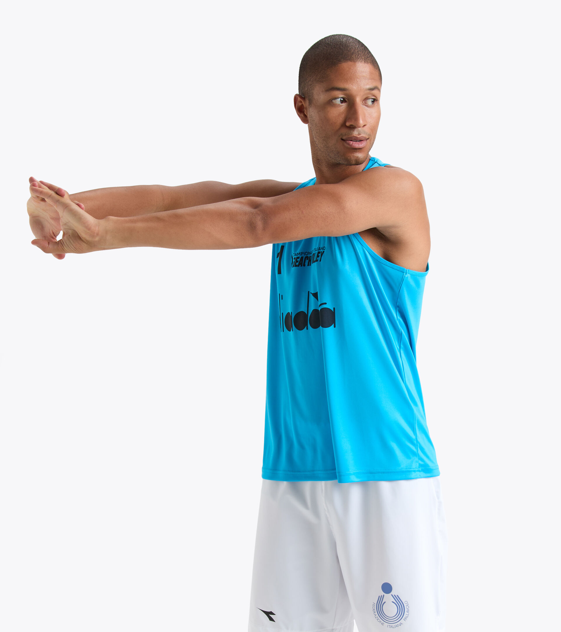 Tanktop Herren - Italienische Beachvolleyball-Meisterschaft CANOTTE GARA UOMO #1 CAMP. ITALIANO KAISER BLAU - Diadora