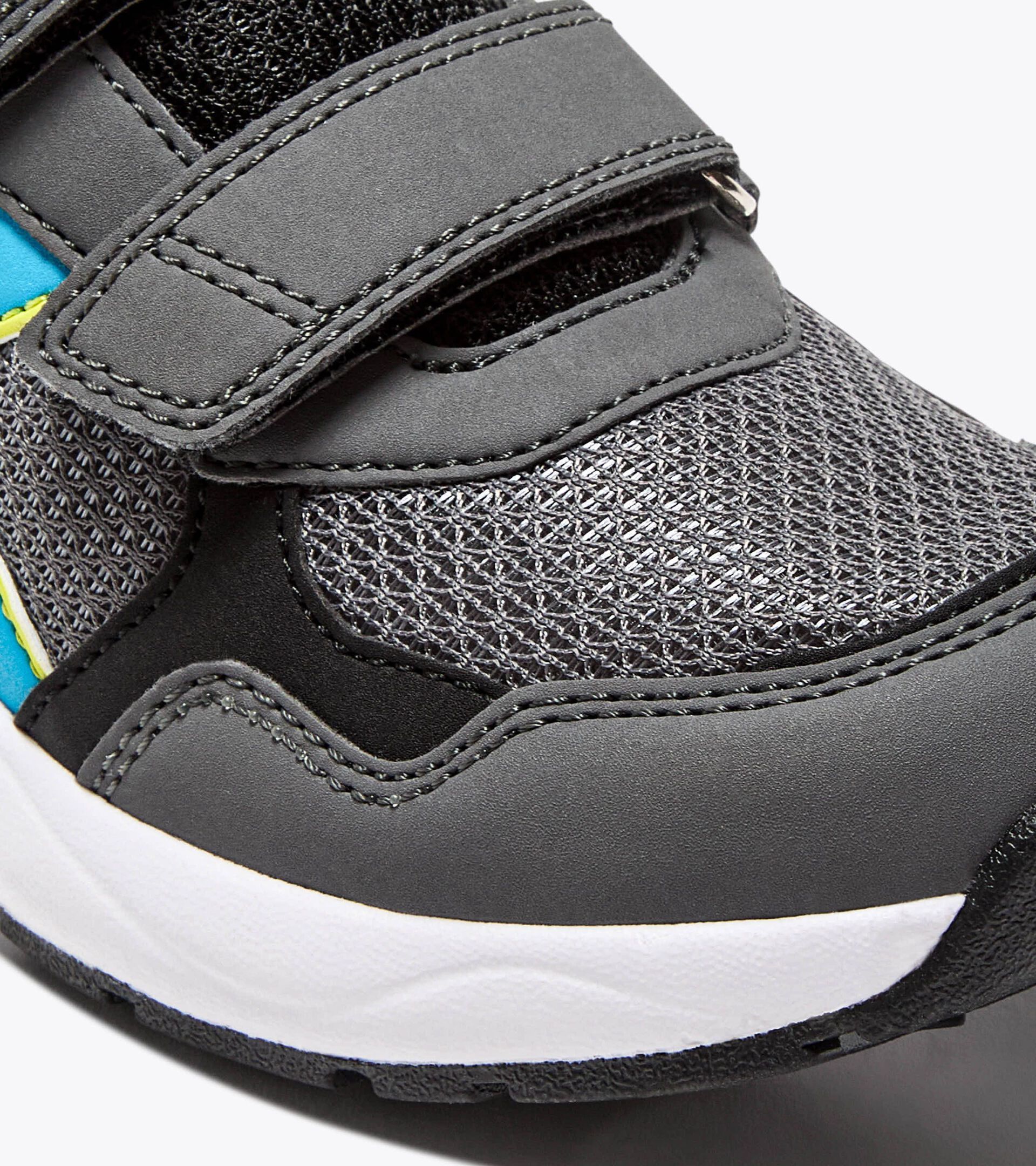Laufschuh Junior - Für alle Geschlechter FALCON 5 JR V STEEL GRAY /BLUE FLUO - Diadora