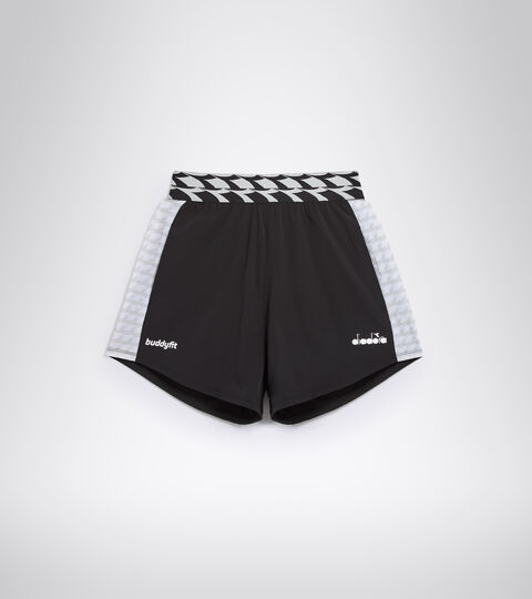 L. SHORT 9CM BUDDYFIT, NEGRO Shorts de entrenamiento - Mujer L. SHORT 9CM BUDDYFIT NEGRO - Diadora