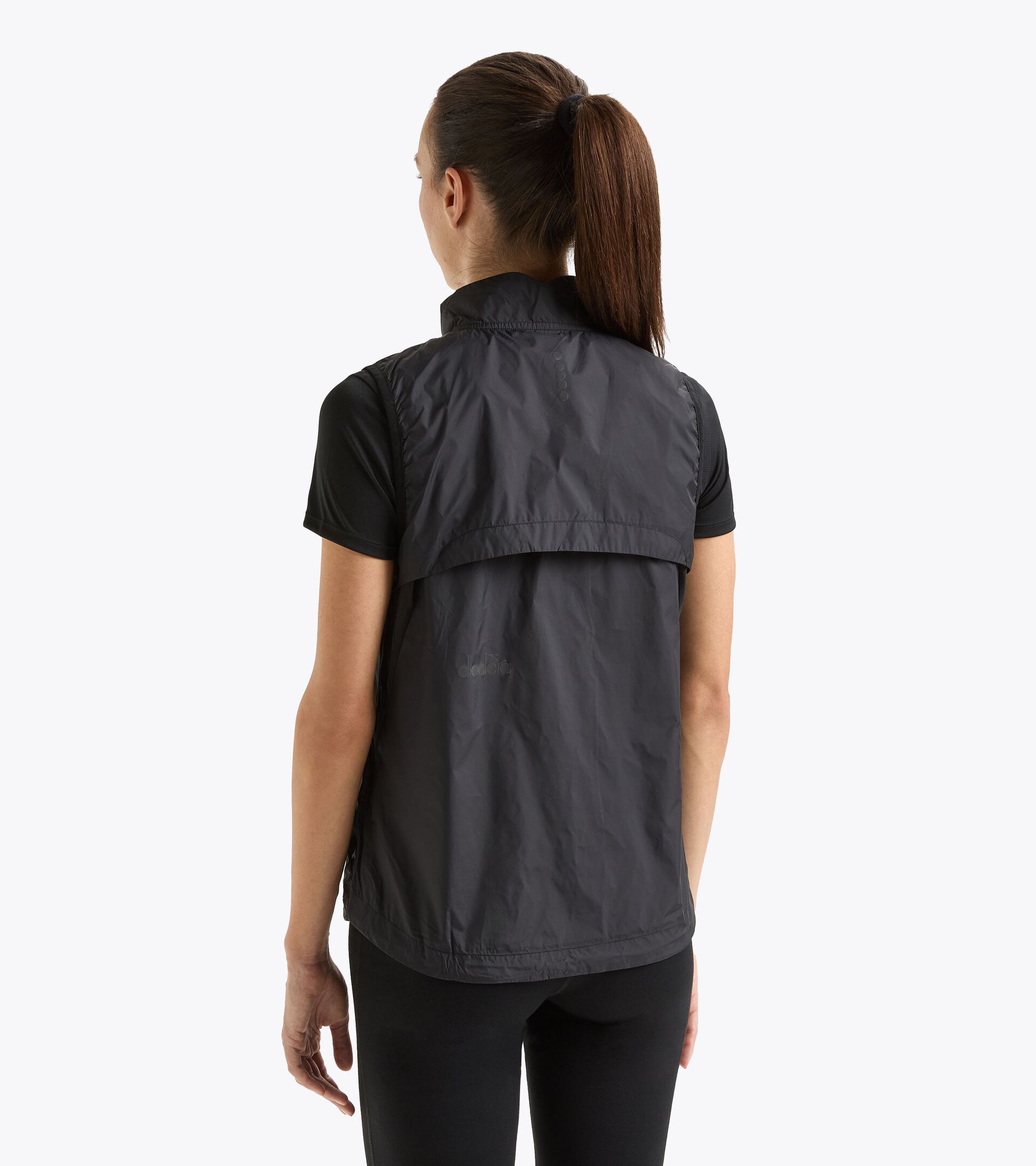 Chaleco impermeable - Mujer L. PACKABLE VEST NEGRO - Diadora