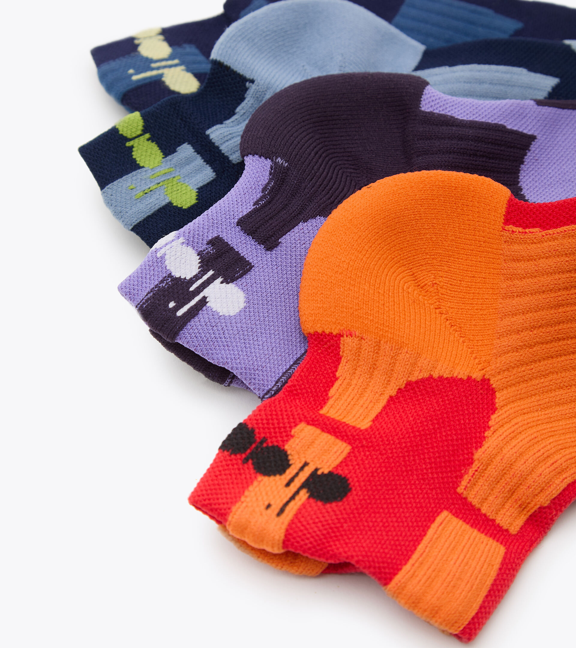 Chaussettes de Running - Unisexe CUSHION QUARTER SOCKS BLEU CORSAIRE - Diadora