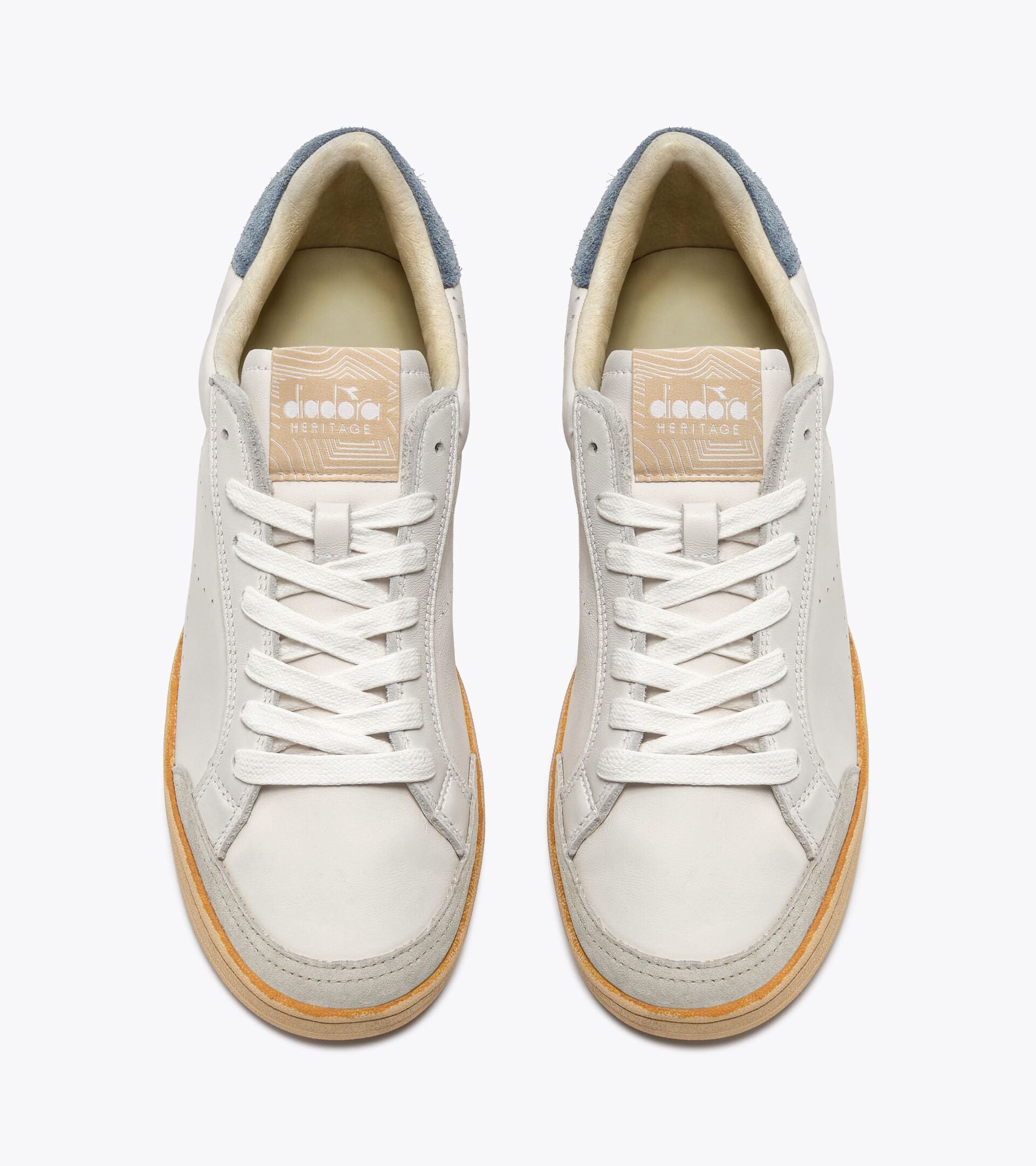 Heritage Leather Sneakers - All-gender
 PRESTIGE PLAIN USED FLINT STONE - Diadora