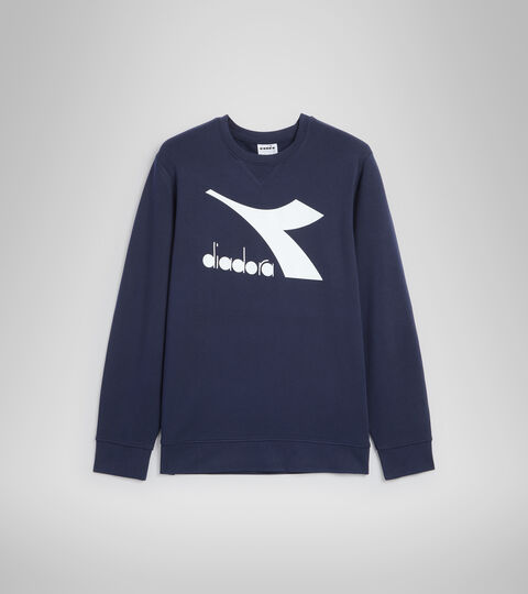 SWEATSHIRT CREW LOGO CHROMIA, CLASSIC NAVY Crew-neck sweatshirt - Men SWEATSHIRT CREW LOGO CHROMIA CLASSIC NAVY - Diadora