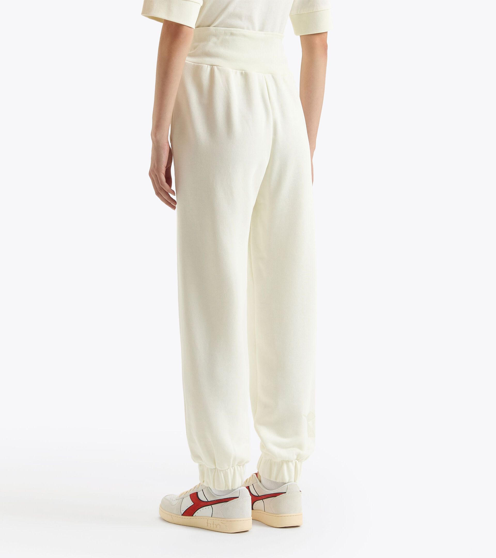 Freizeithose - Damen L. PANT ATHL. LOGO VANILLE EIS WEISS - Diadora