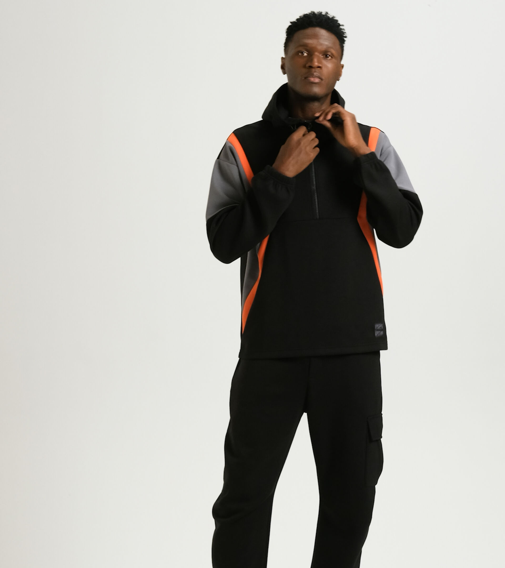Hooded sweatshirt - Men HOODIE URBANITY BLACK - Diadora
