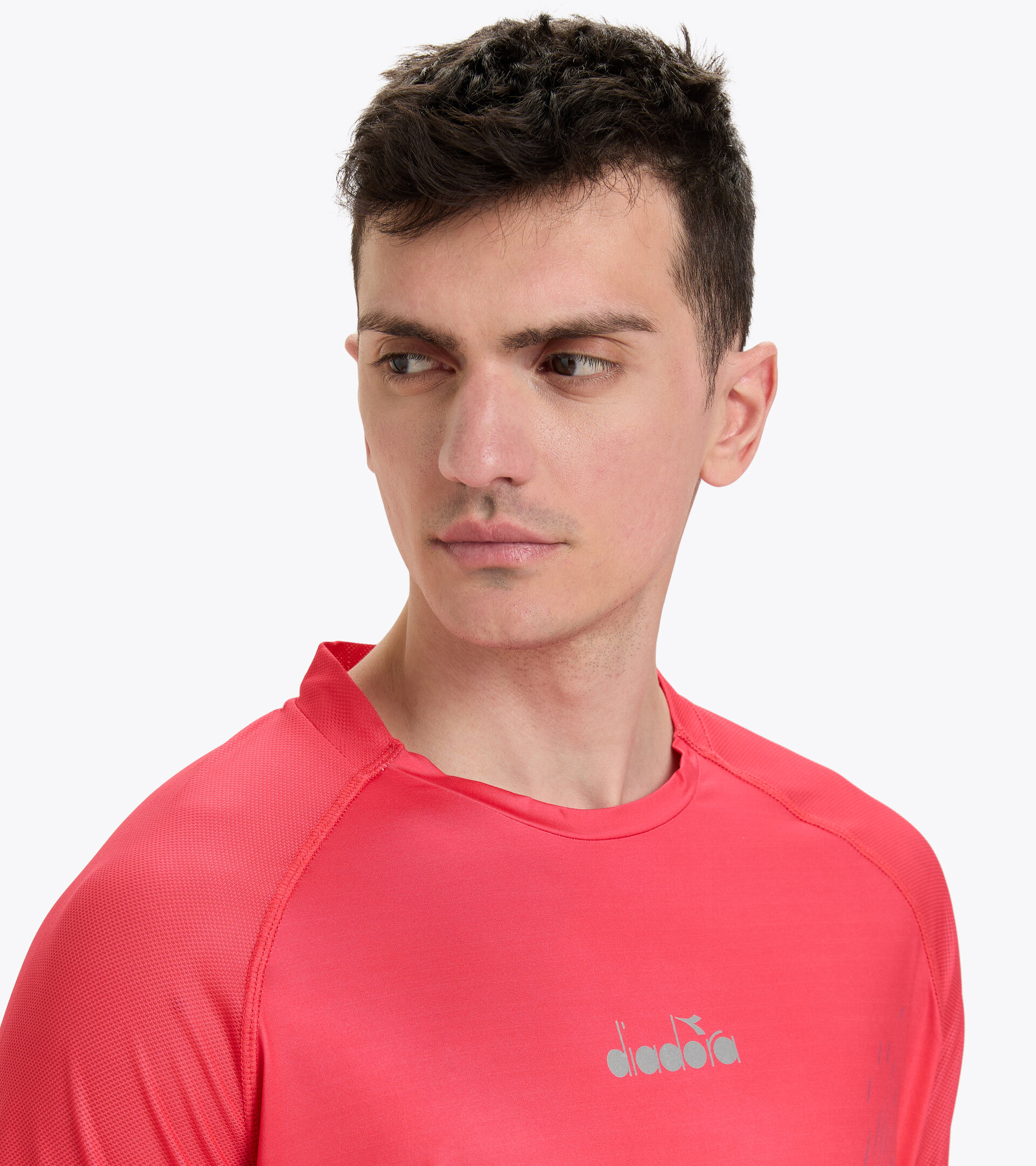 Super-light running T-shirt - Men SUPER LIGHT SS T-SHIRT BE ONE FIERY MURRINA - Diadora