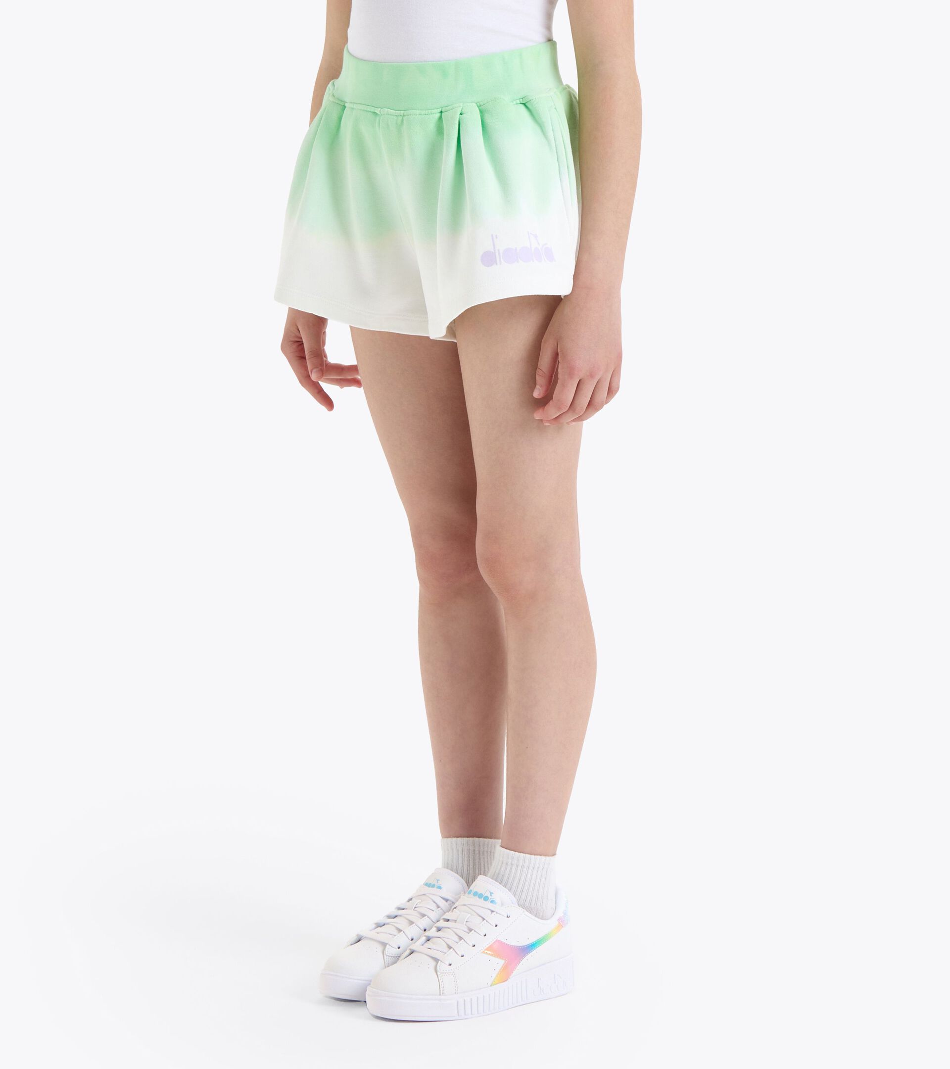Tie-dye shorts - Girl JG.SHORT TIE DYE GREEN PASTEL - Diadora