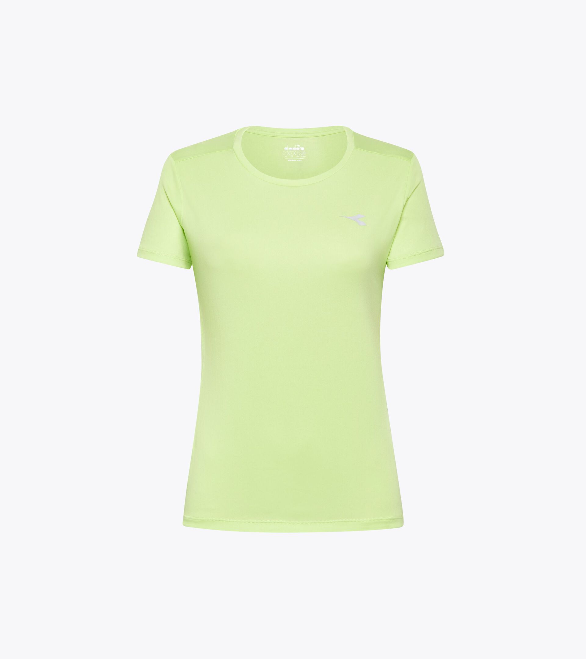 T-shirt de sport - Femme L. SS T-SHIRT RUN CITRON VERT OMBRE - Diadora