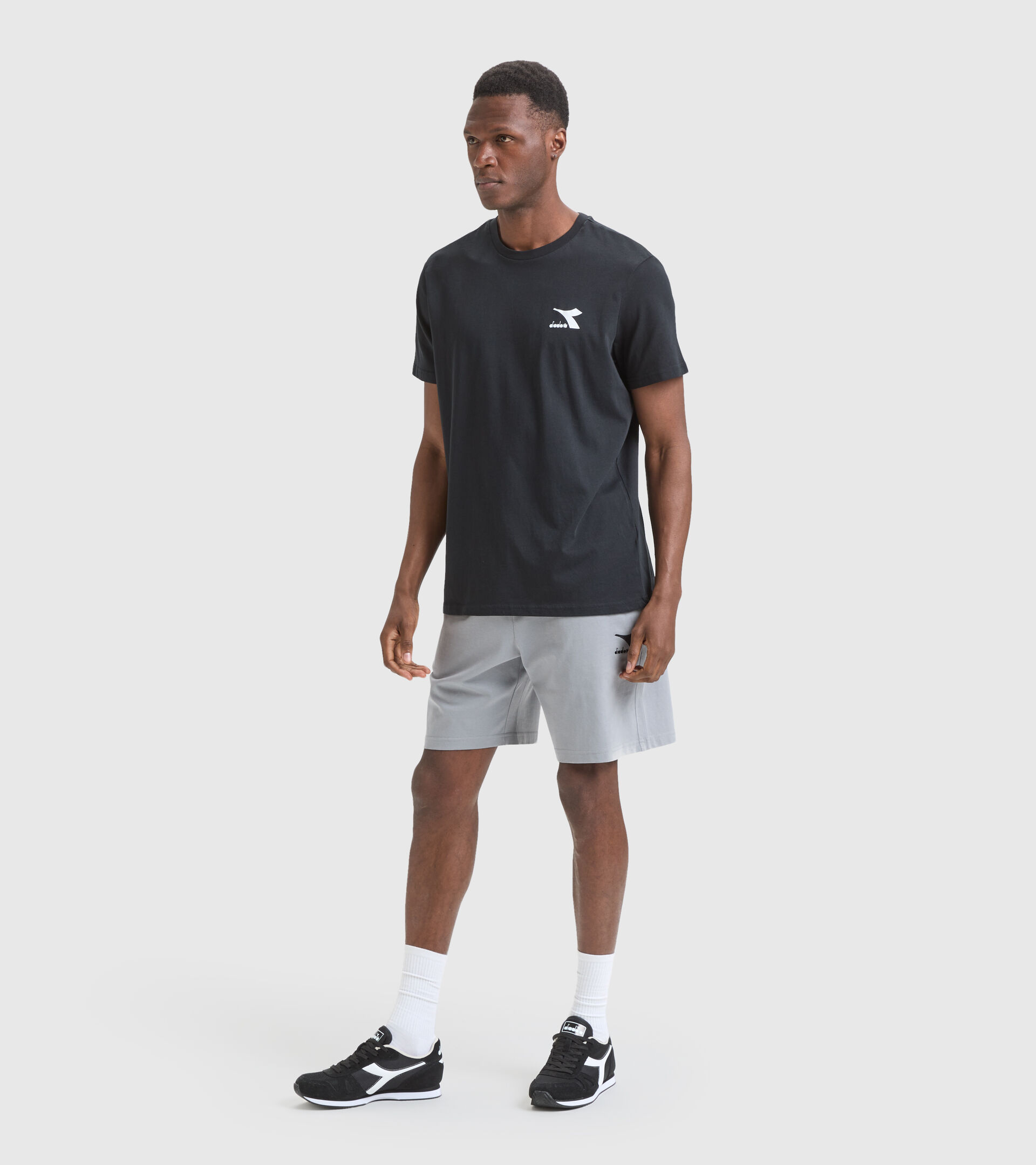 Cotton T-shirt - Men T-SHIRT SS CORE BLACK - Diadora
