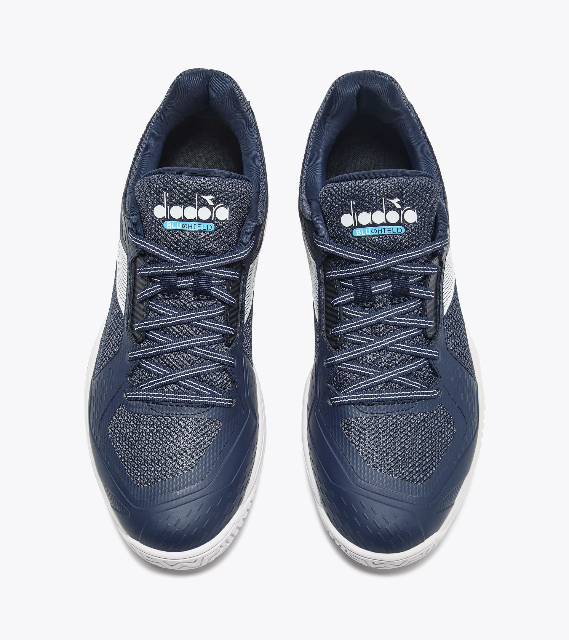 Chaussures de tennis pour terrains en terre battue - Protection et amorti - Homme BLUSHIELD TORNEO 3 CLAY NOIR IRIS/BLANC - Diadora