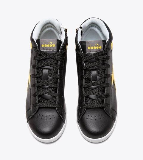 GAME P HIGH GS, BLACK/CITRON Sports shoes - Youth 8-16 years GAME P HIGH GS BLACK/CITRON - Diadora
