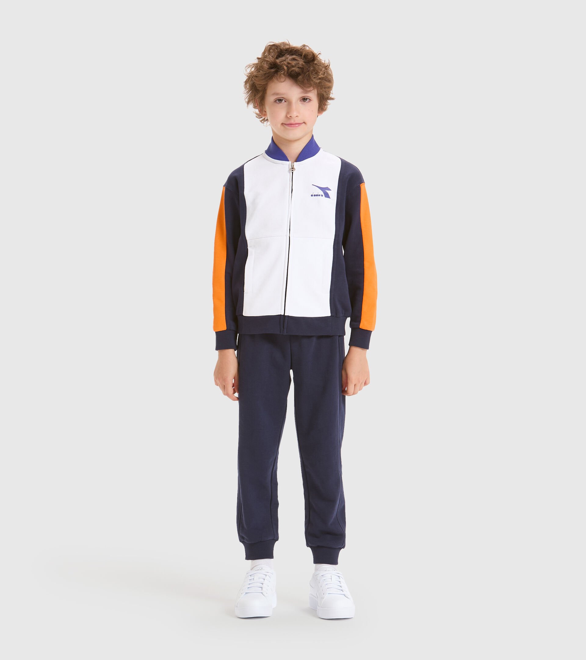 Tracksuit - Kids JB.TRACKSUIT FZ HOOPLA CLASSIC NAVY - Diadora