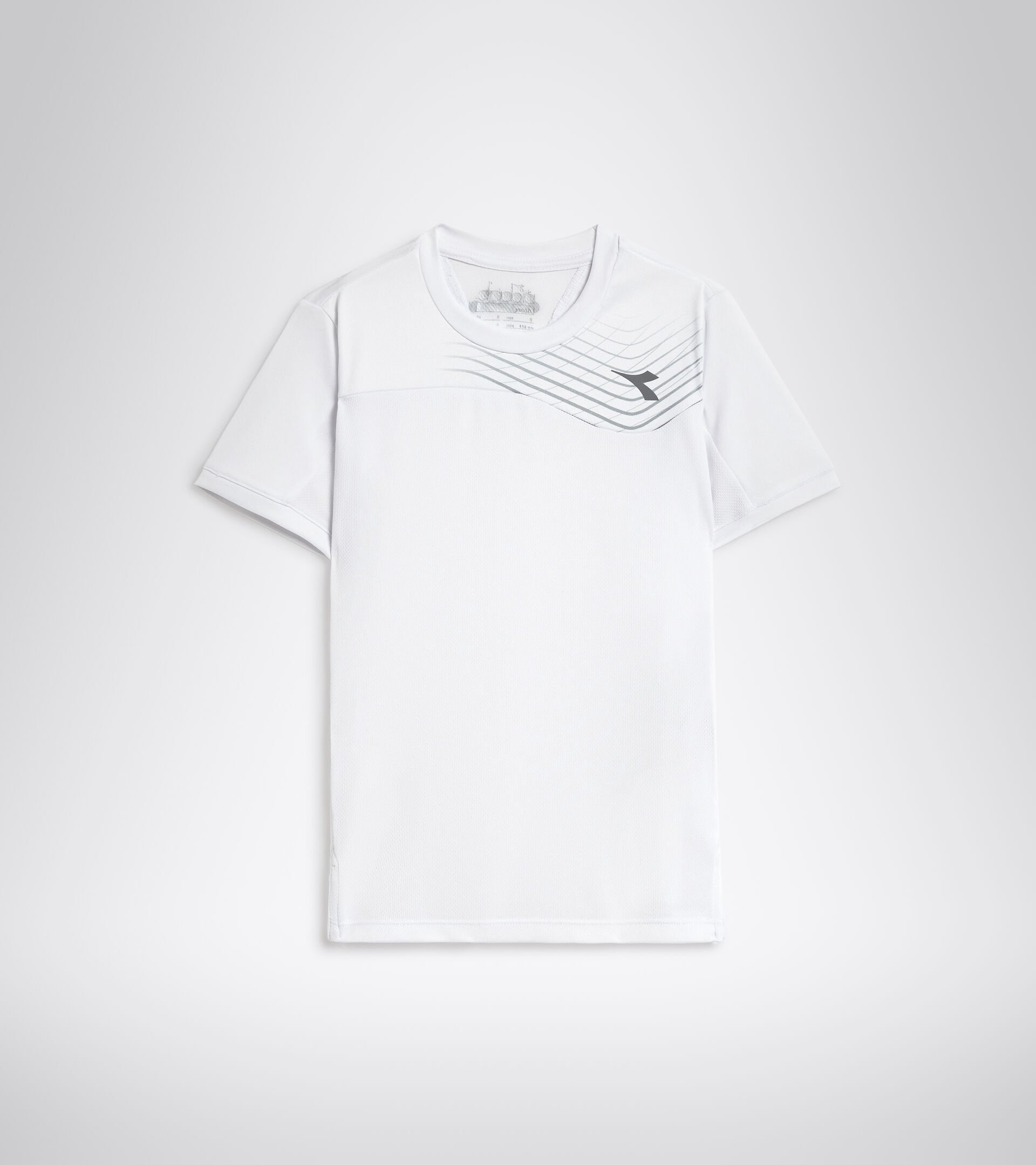 Camiseta de tenis - Junior J. T-SHIRT COURT BLANCO VIVO - Diadora
