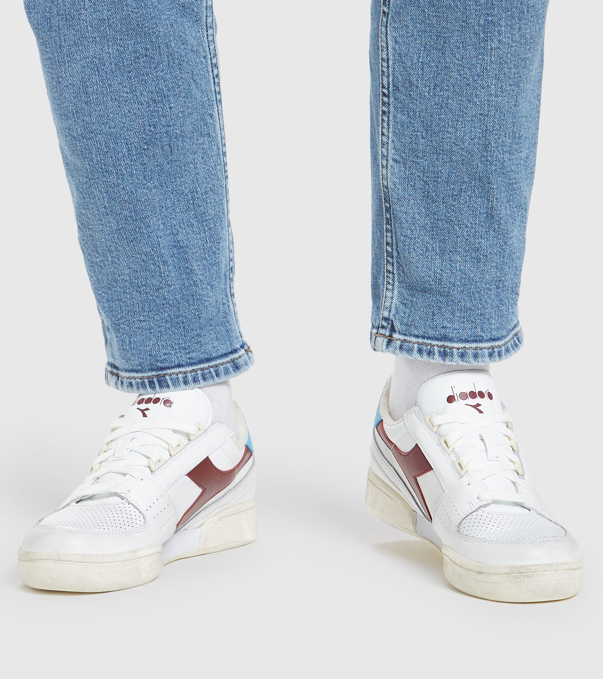 Sports shoes - Men DAVIS LEATHER WHITE/TAWNY PORT - Diadora