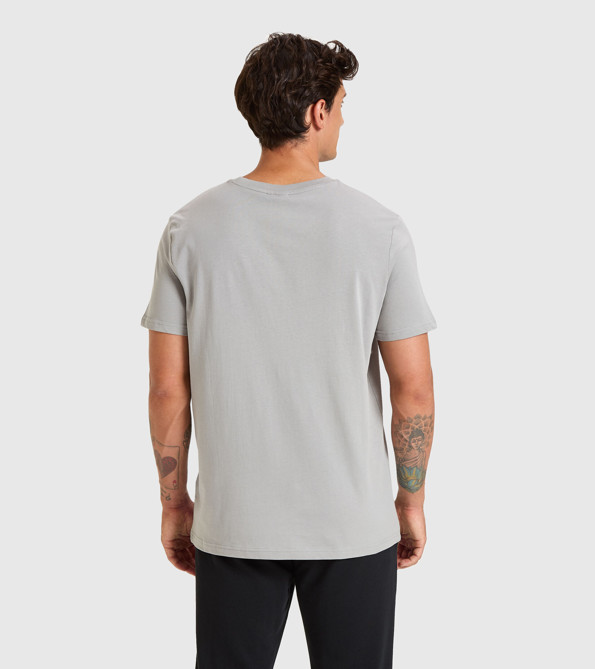 T-shirt - Men T-SHIRT SS CHROMIA GRAY MOUSE - Diadora