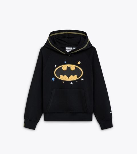 JU.HOODIE SUPERHEROES, BLACK Superhero hoodie - Kids JU.HOODIE SUPERHEROES BLACK - Diadora