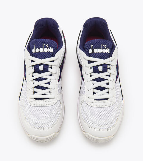 S.CHALLENGE 4 PADEL, WHITE/BLUE PRINT Padel shoe - Unisex S.CHALLENGE 4 PADEL WHITE/BLUE PRINT - Diadora