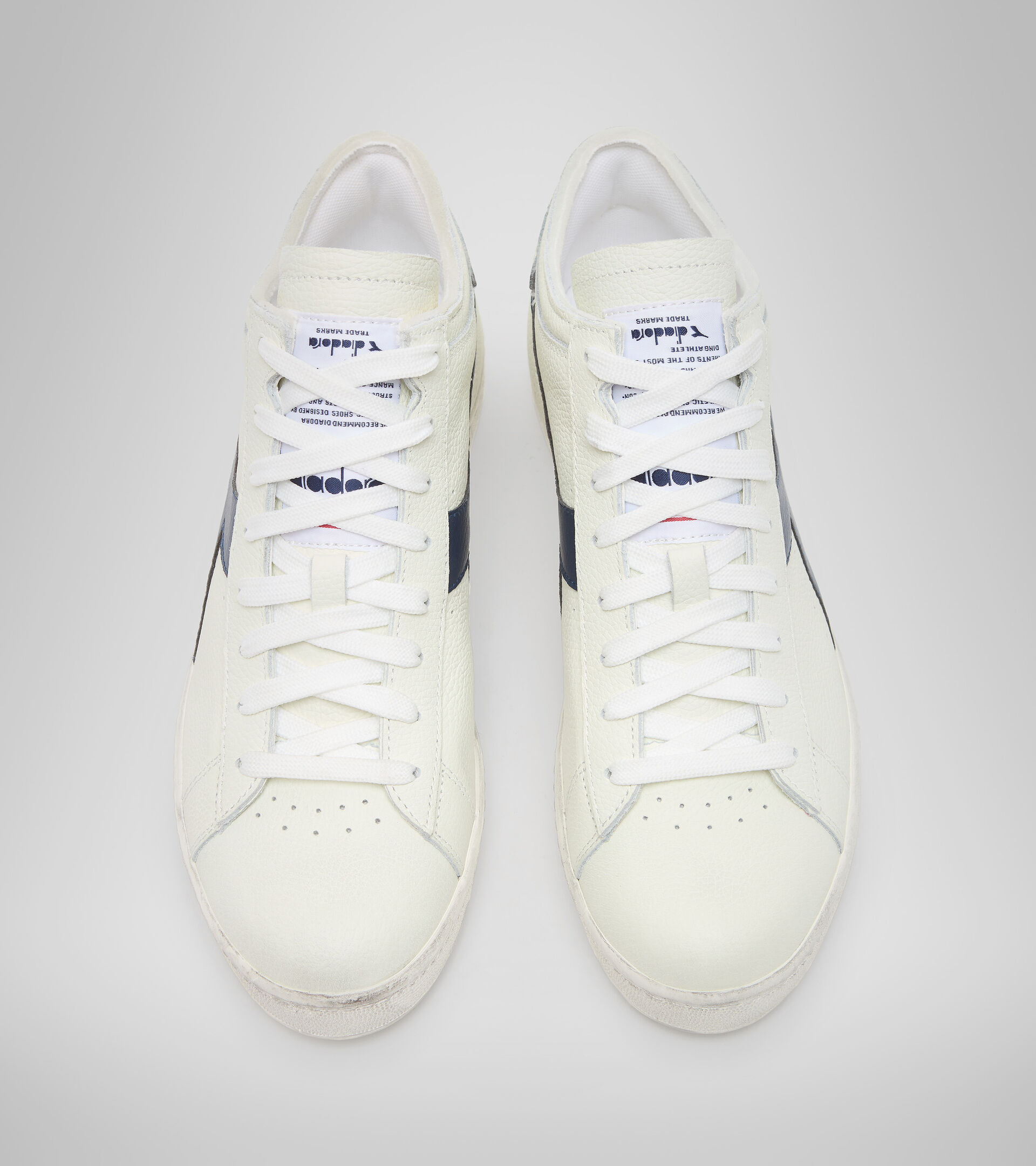 Footwear Sportswear UNISEX GAME L WAXED ROW CUT BLANCO/UNIFORME AZUL Diadora