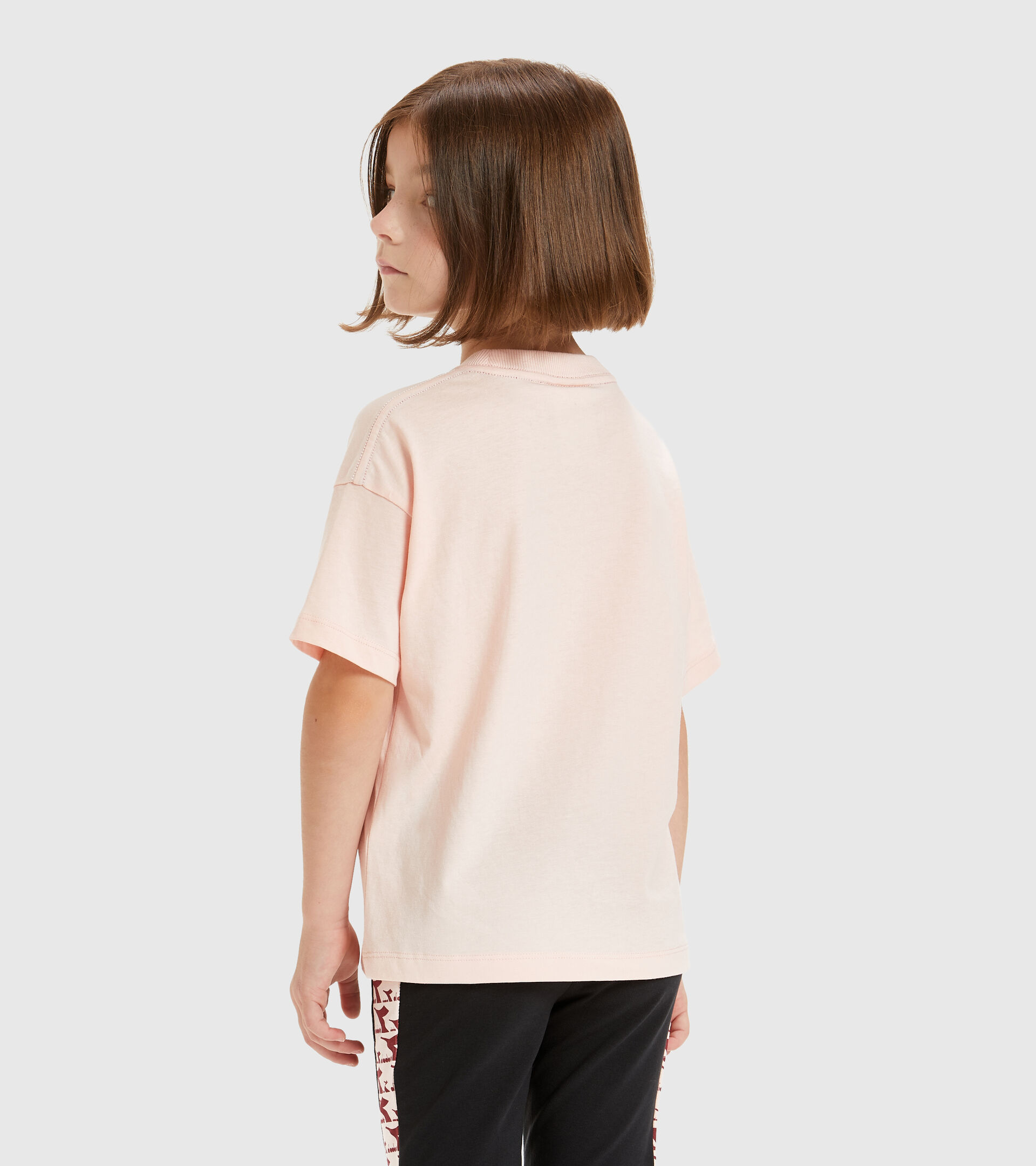 Apparel Sport BAMBINO JU.SS T-SHIRT CUBIC ROSA VELATO Diadora
