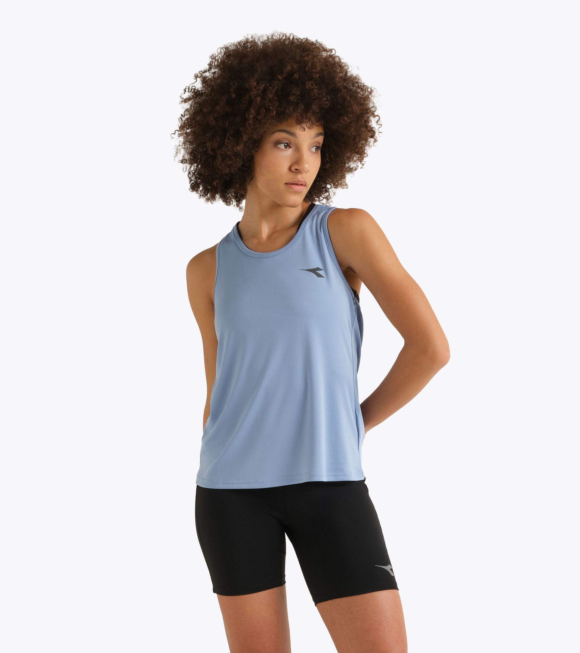 Camiseta sin mangas de running - Mujer
 RUN TANK W CIELO INFINITO - Diadora
