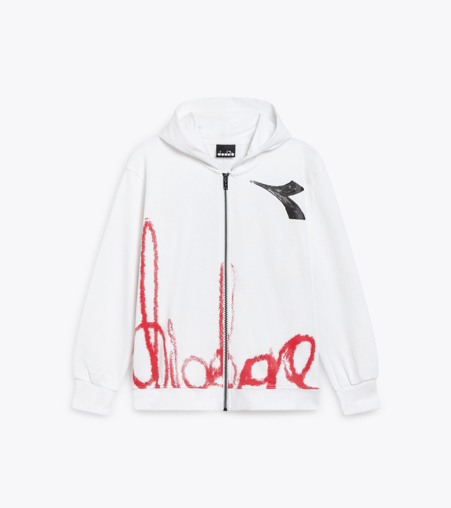 Hoodie - Boy JB. HOODIE FZ GRAFFITI ANTIQUE WHITE - Diadora