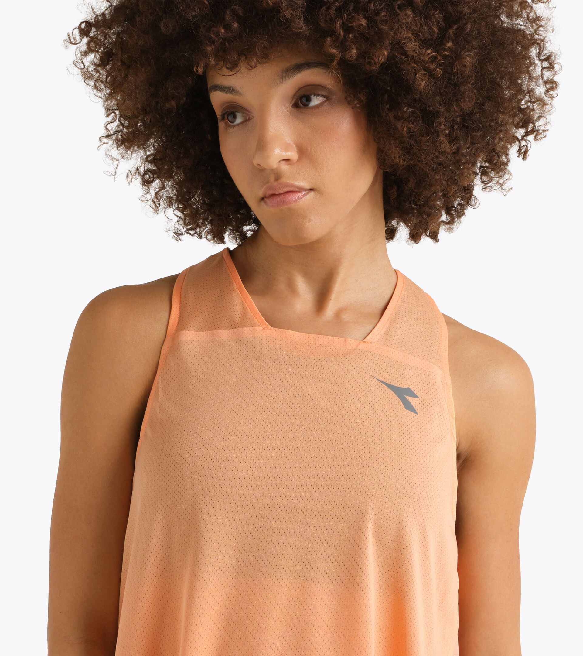 Super Light FIBRAZERO tank  - Running - Women&rsquo;s L. TANK SUPER LIGHT FIBRAZERO PEACH COBBLER - Diadora