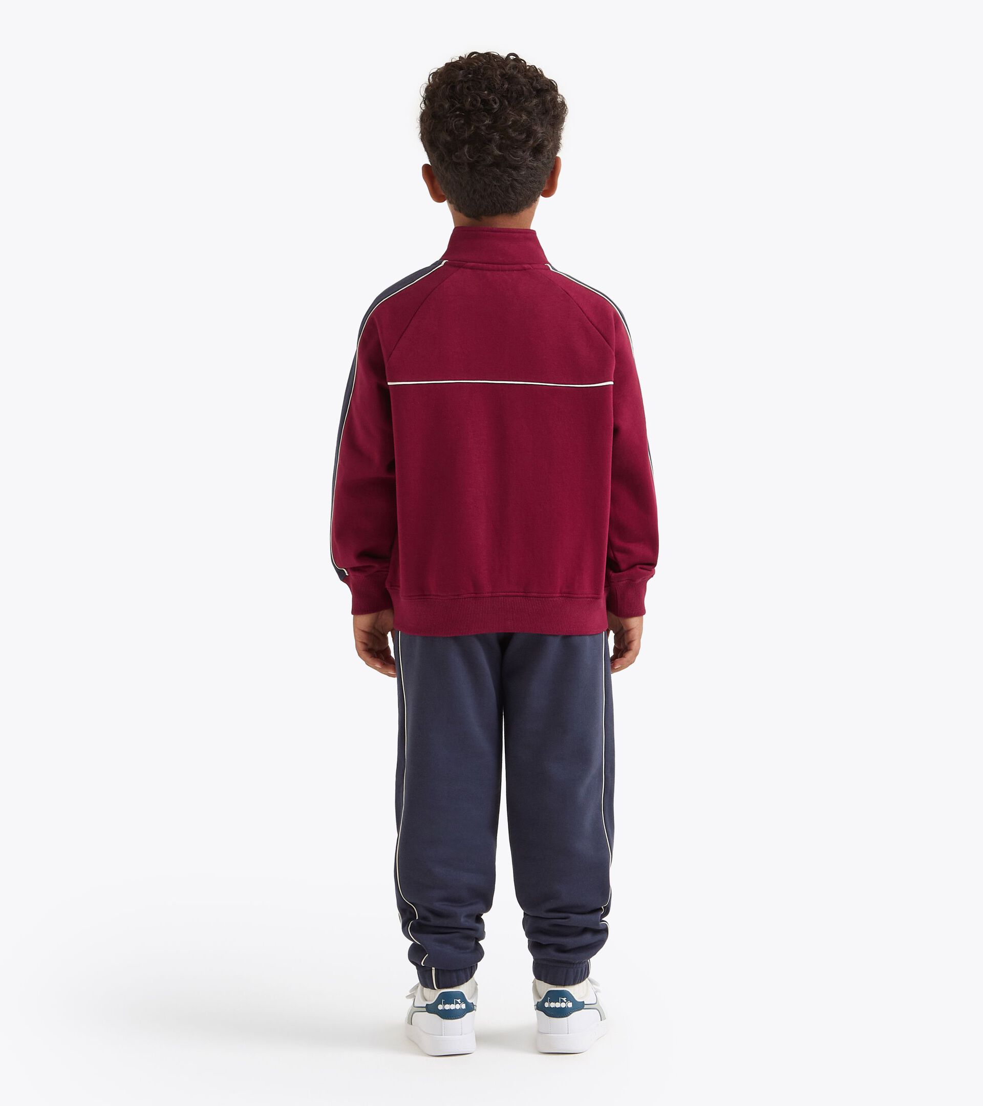Tracksuit made with brushed fleece - Boy
 JB. TRACKSUIT FZ LOGO (BR) EMPIRE RED - Diadora