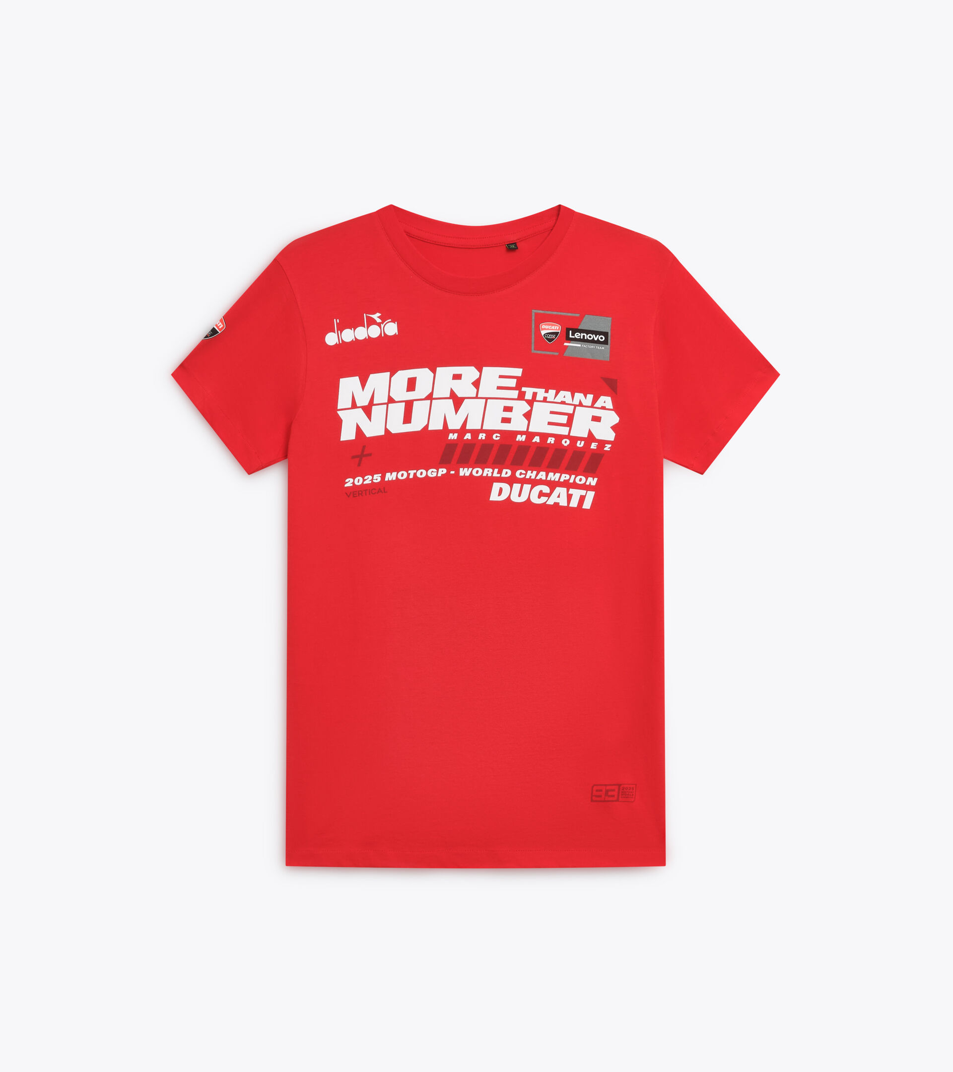Camiseta conmemorativa | diadora X Ducati Corse  T-SHIRT DUCATI CAMPIONE MGP25 DUCATI MGP ROJO/NEGRO - Diadora