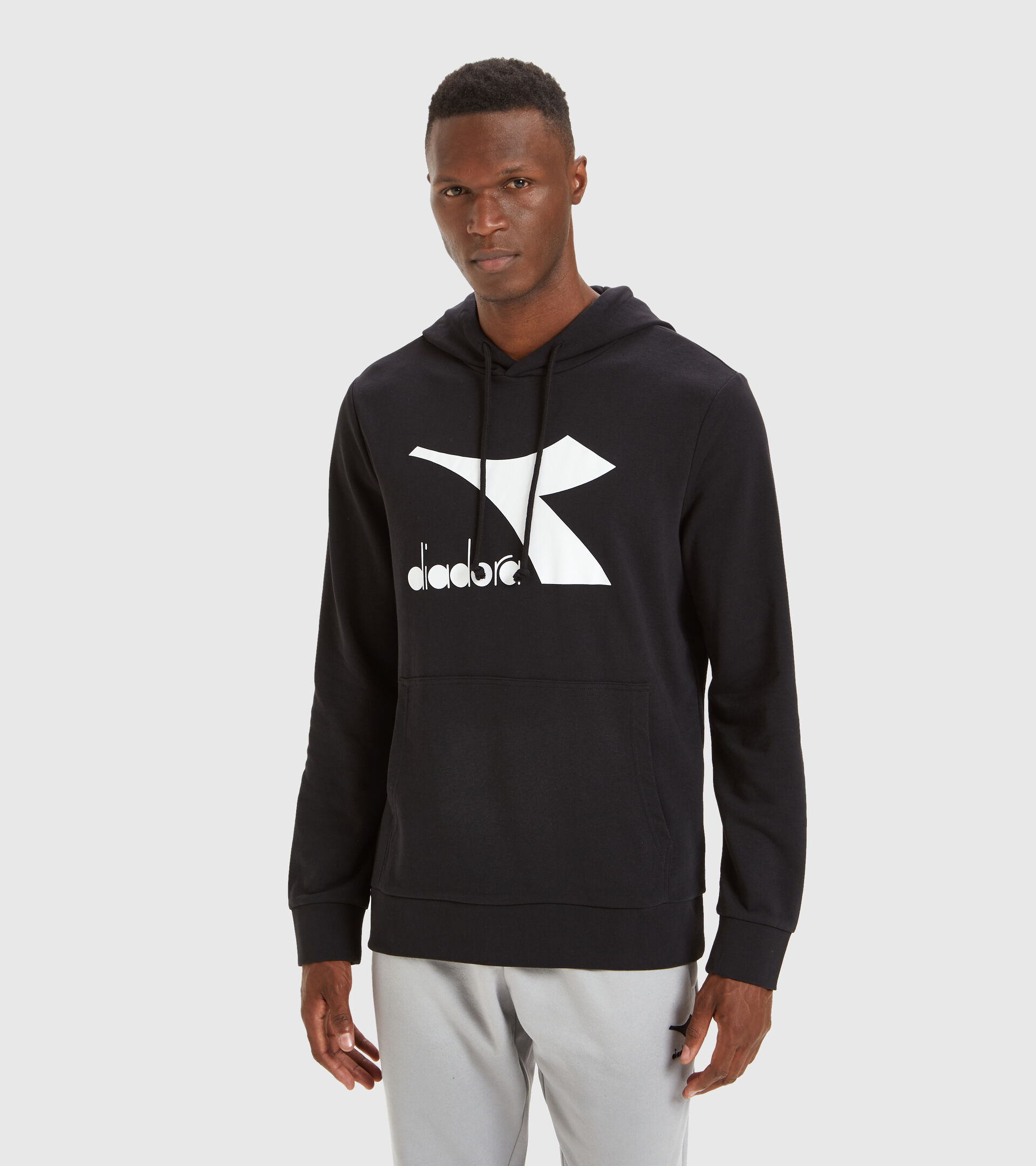 Apparel Sport UOMO HOODIE BIG LOGO BLACK Diadora