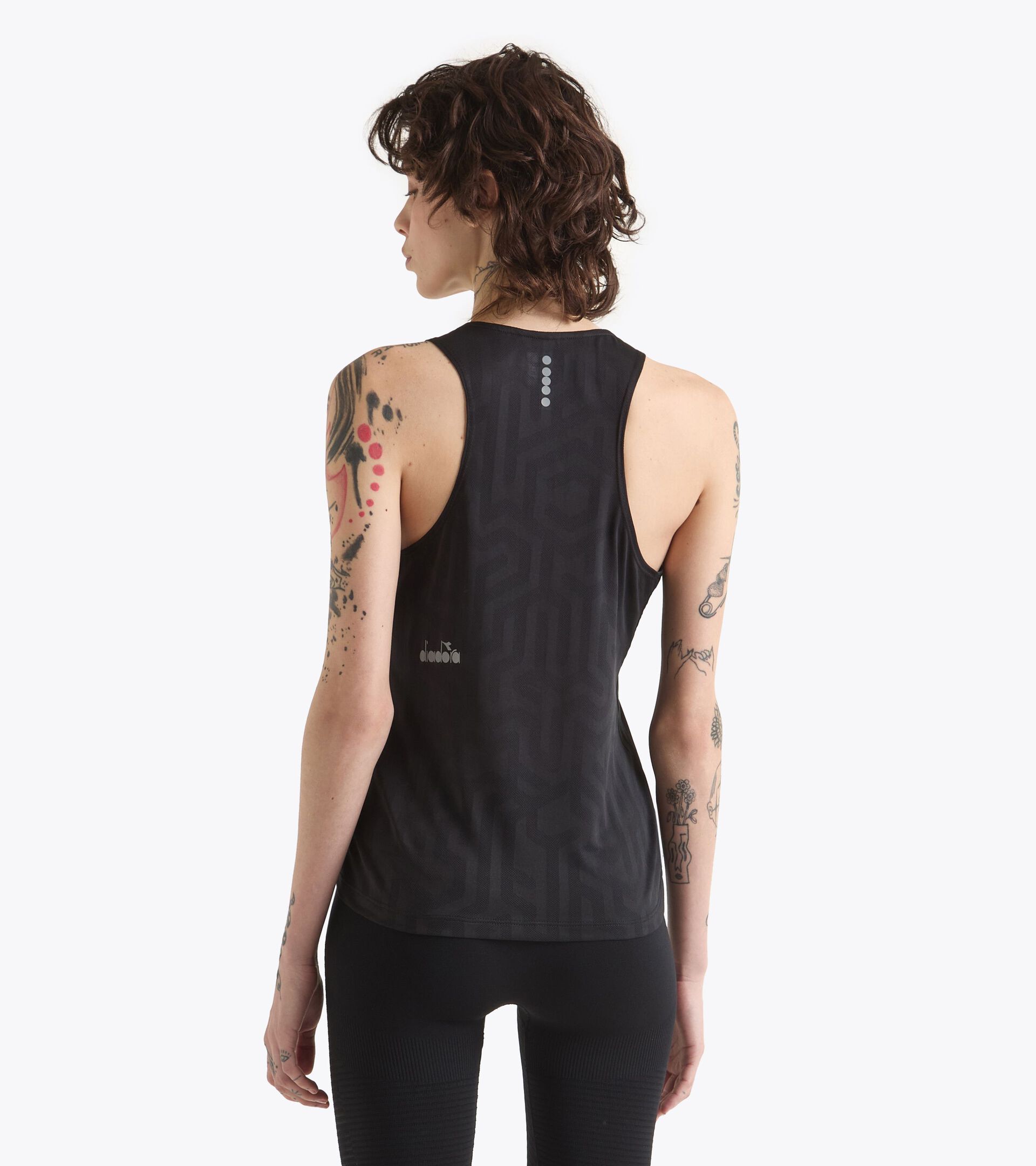 Running-Tanktop - Leichtes Coolcore-Gewebe - Damen L. SUPER LIGHT TANK SCHWARZ - Diadora