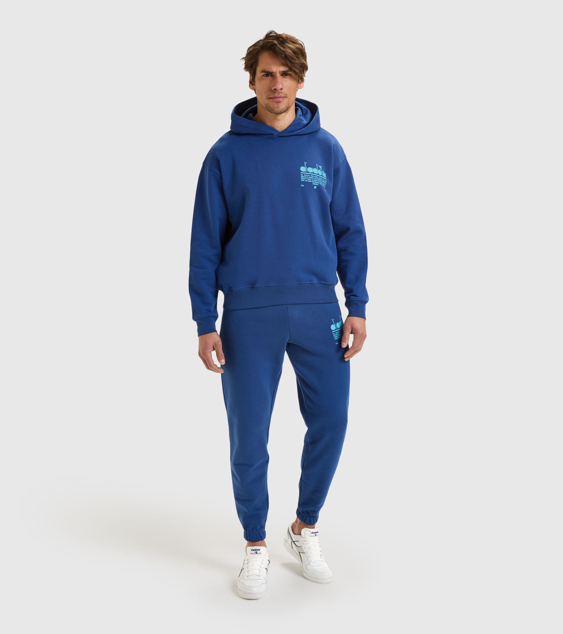 Organic cotton joggers - Unisex PANT MANIFESTO SALTIRE NAVY - Diadora