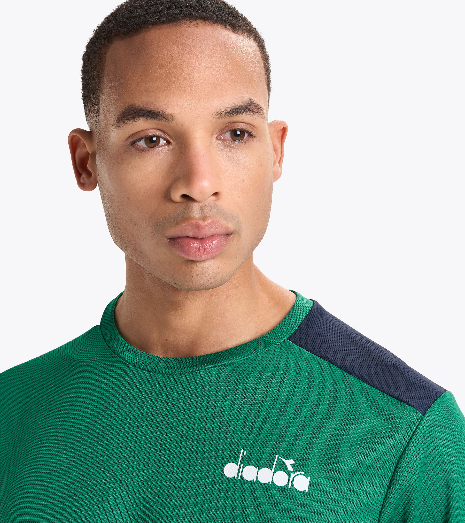 T-shirt de tennis - Homme SS CORE T-SHIRT T VERT BLEU OUTREMER - Diadora