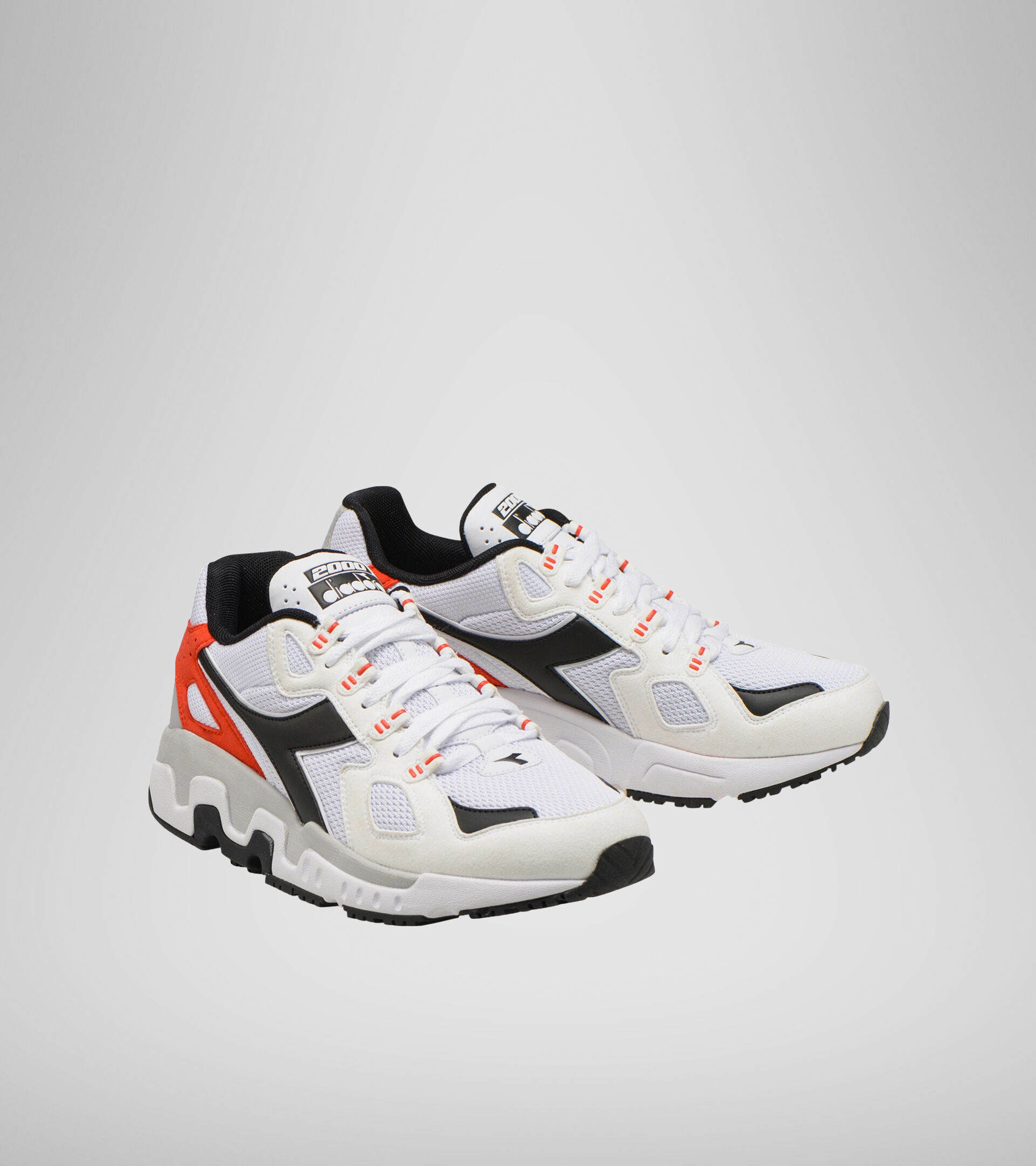 Sports shoe - Men MYTHOS SUEDE WHITE/BLACK/FIESTA - Diadora