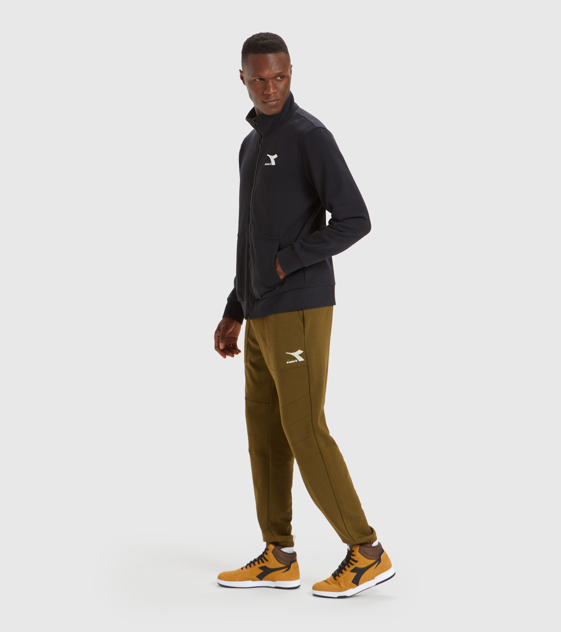 Crew-neck sweatshirt - Men SWEAT FZ CORE BLACK - Diadora