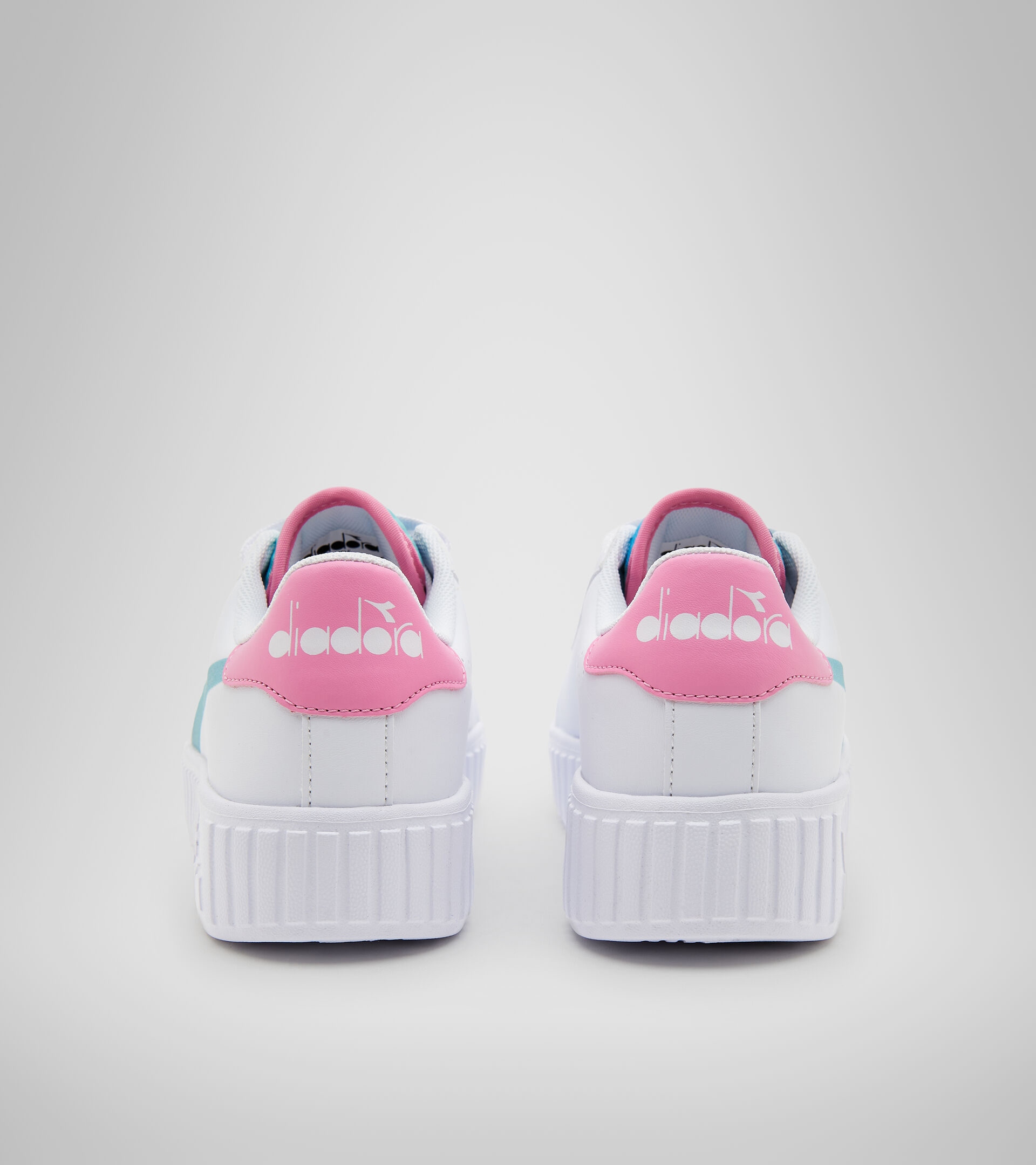 Sports shoes - Junior 8-16 years GAME STEP WONDERLAND GS WHITE/FUCHSIA PINK - Diadora