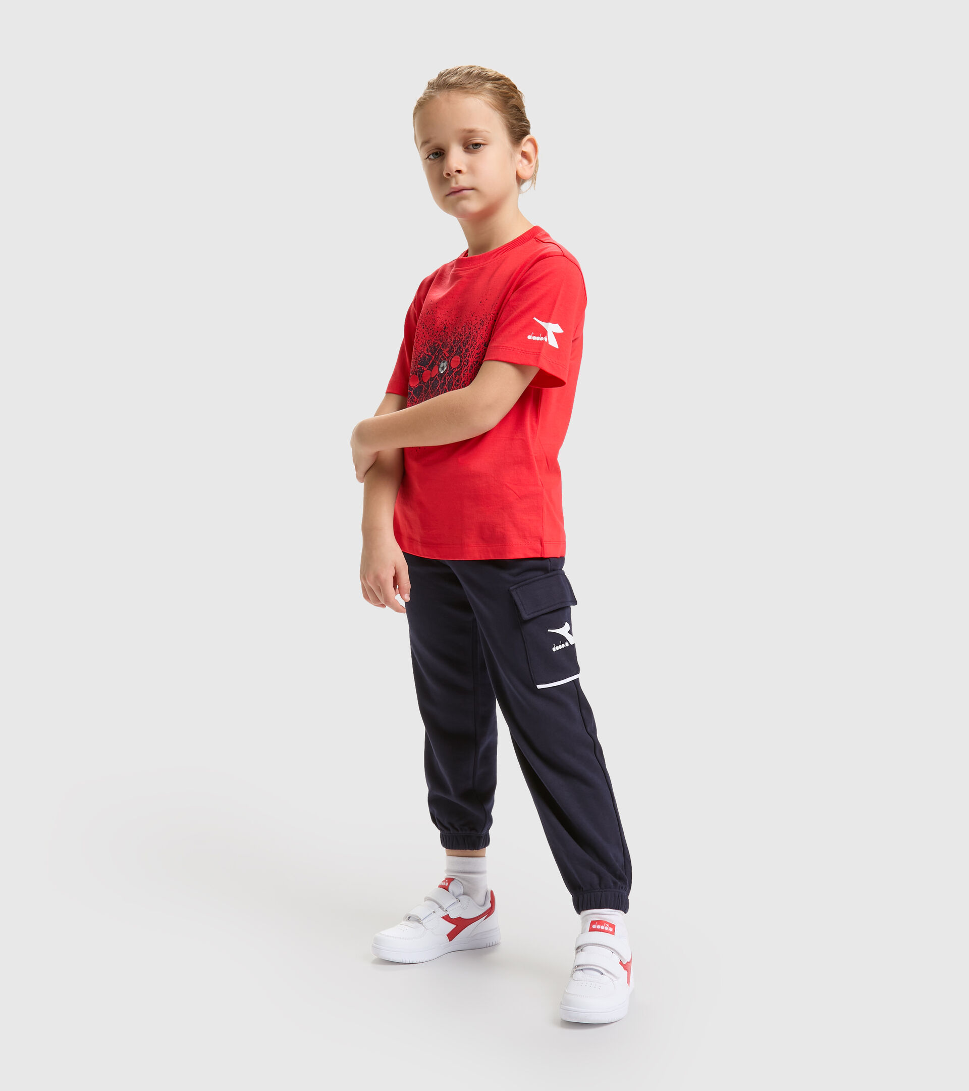 Sports trousers - Boys JB.CUFF PANTS DIADORA FC CLASSIC NAVY - Diadora